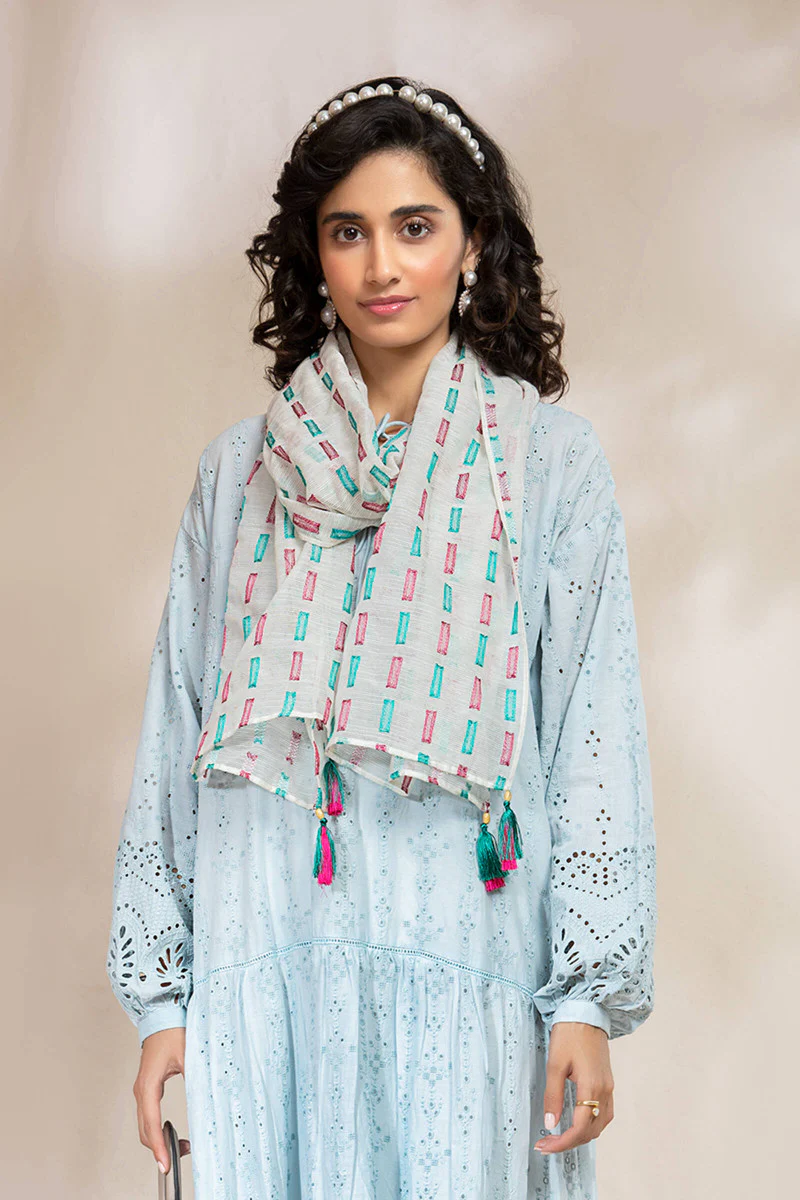 Scarf White MB-SS22-175 - Image 2