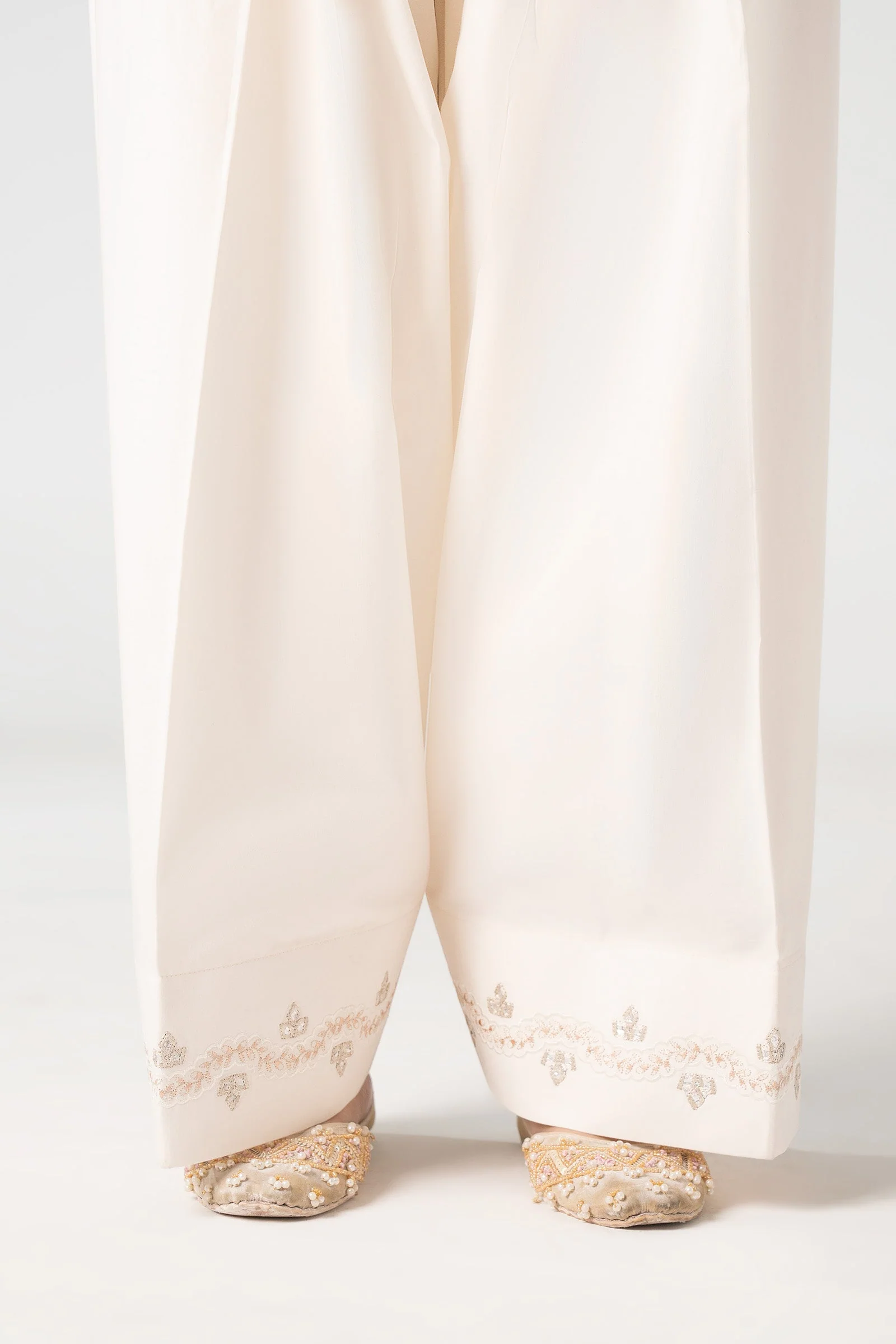 Embroidered Cambric Shalwar