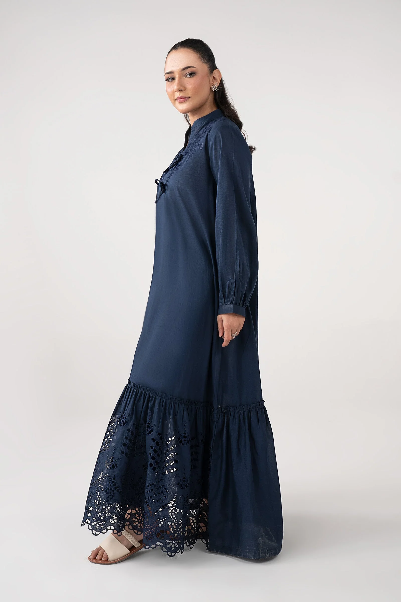 Embroidered Lawn Dress - Image 7