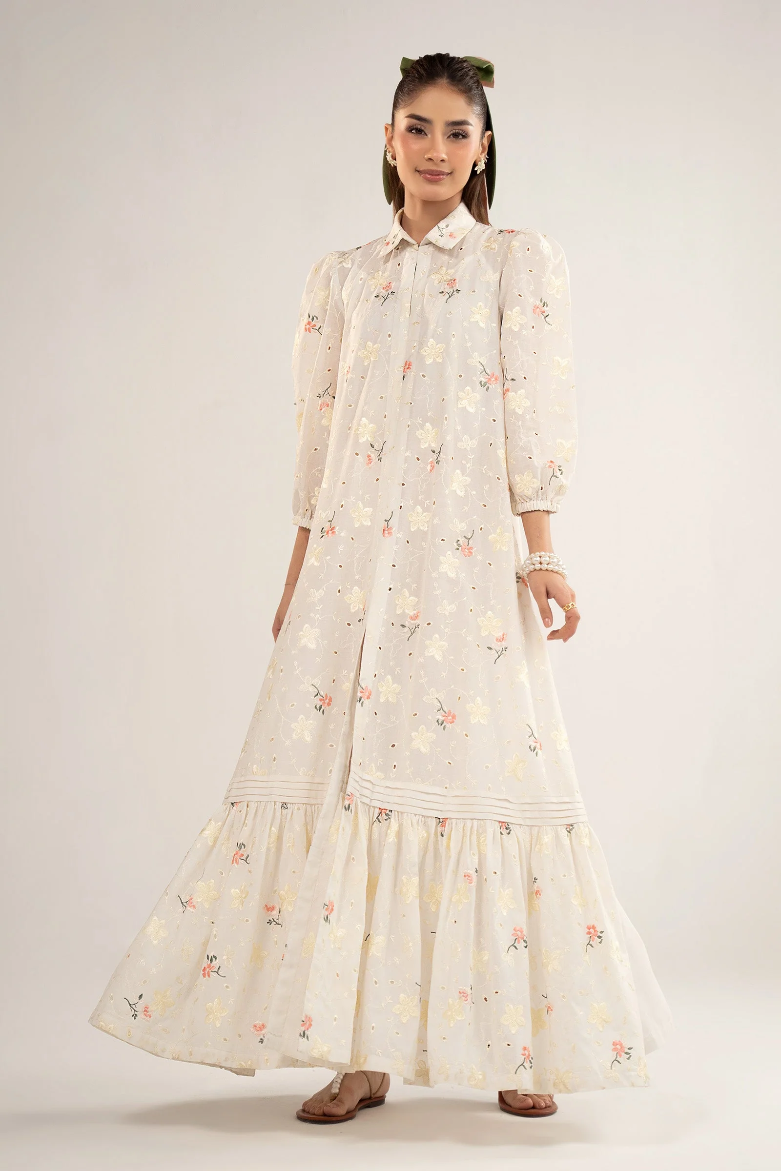 Embroidered Lawn Dress - Image 5
