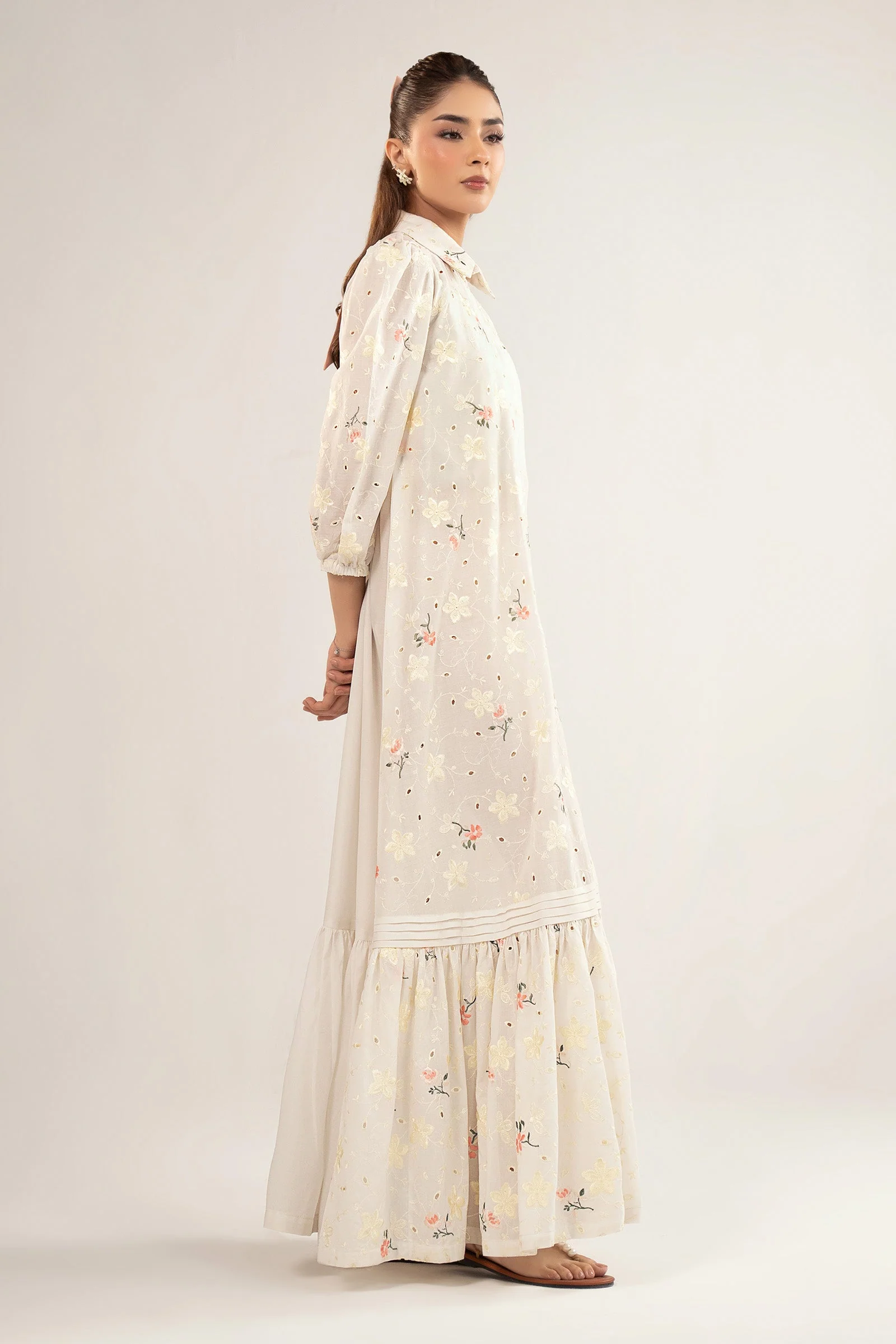 Embroidered Lawn Dress - Image 6