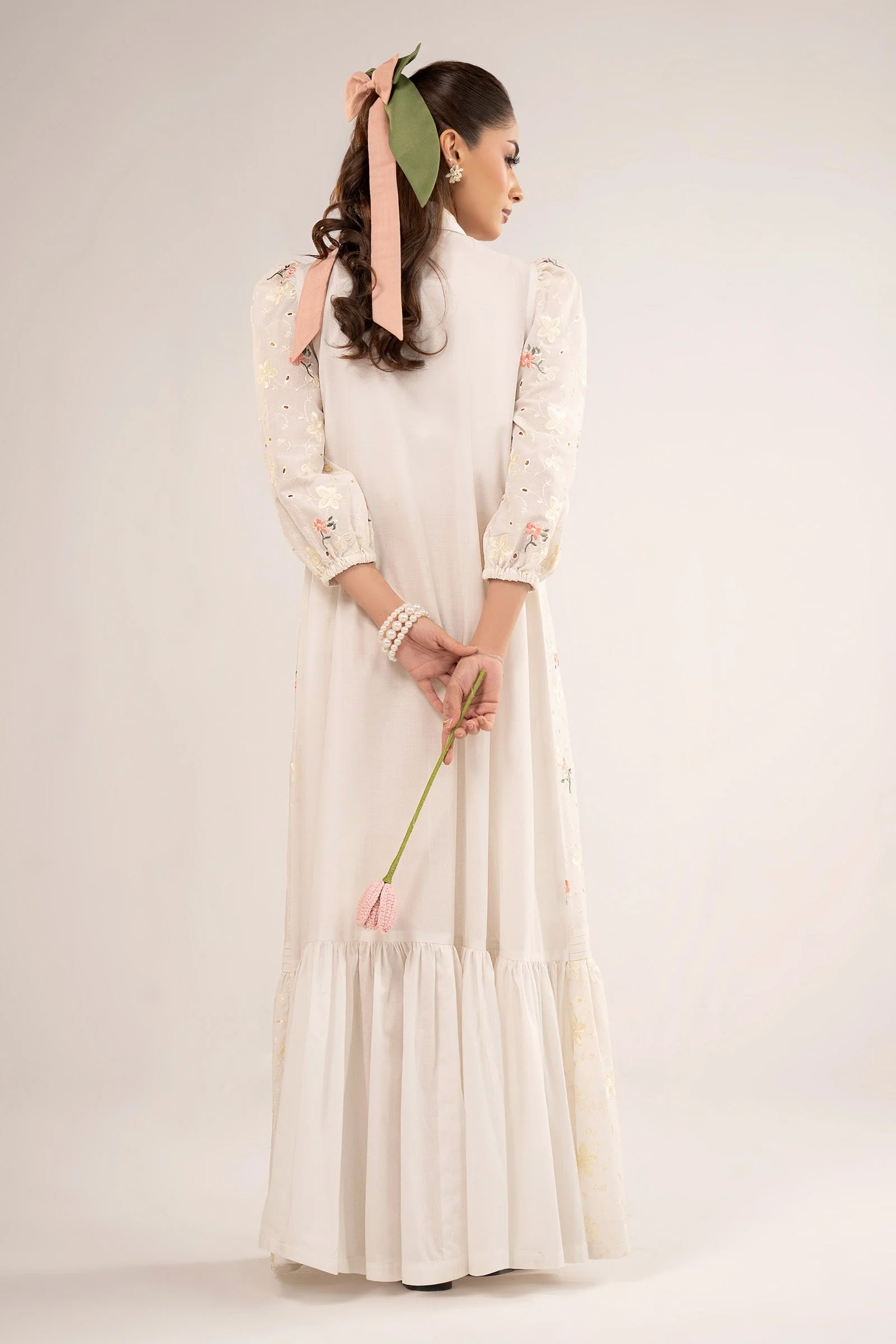 Embroidered Lawn Dress - Image 7