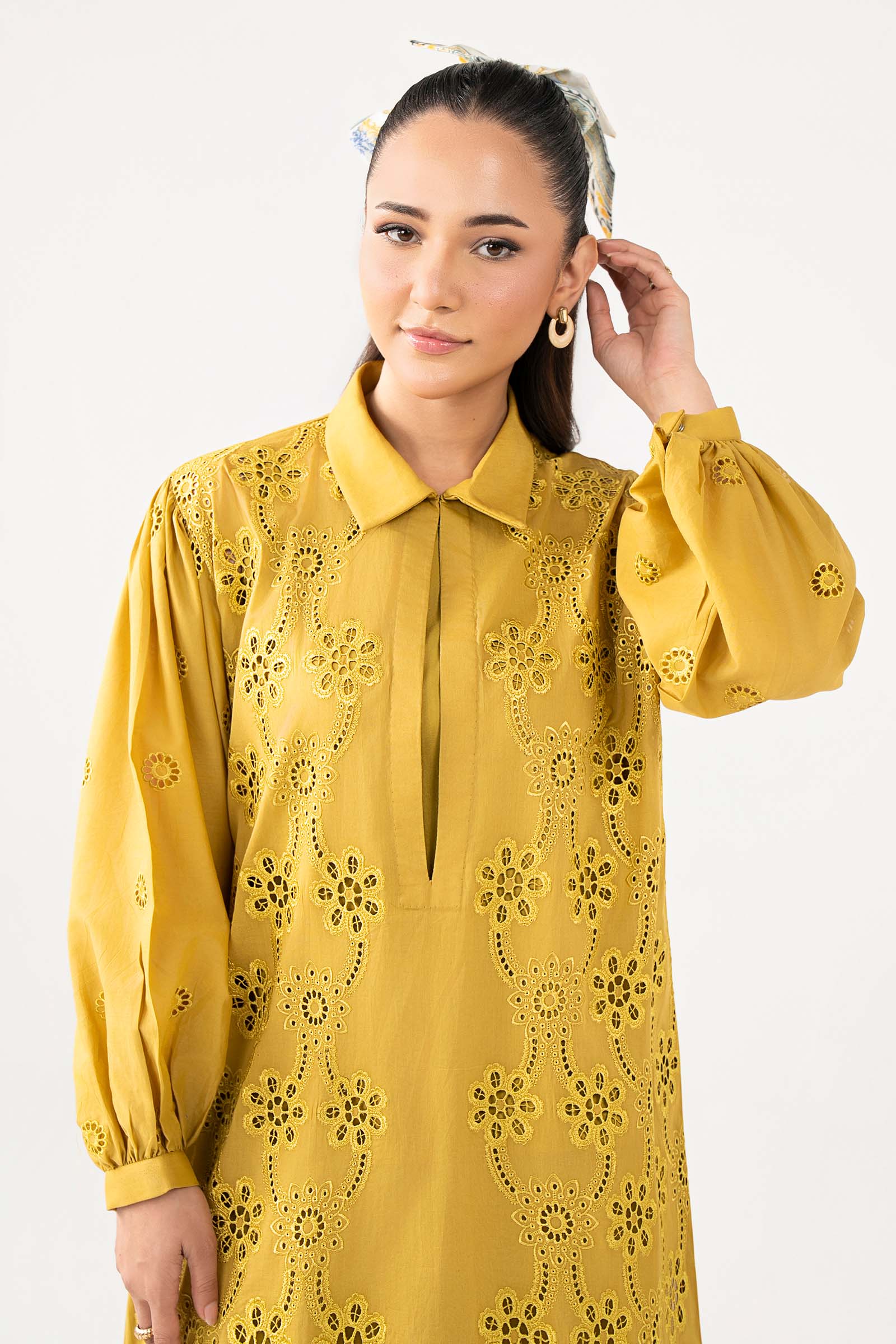 Embroidered Arabic Lawn Dress - Image 2