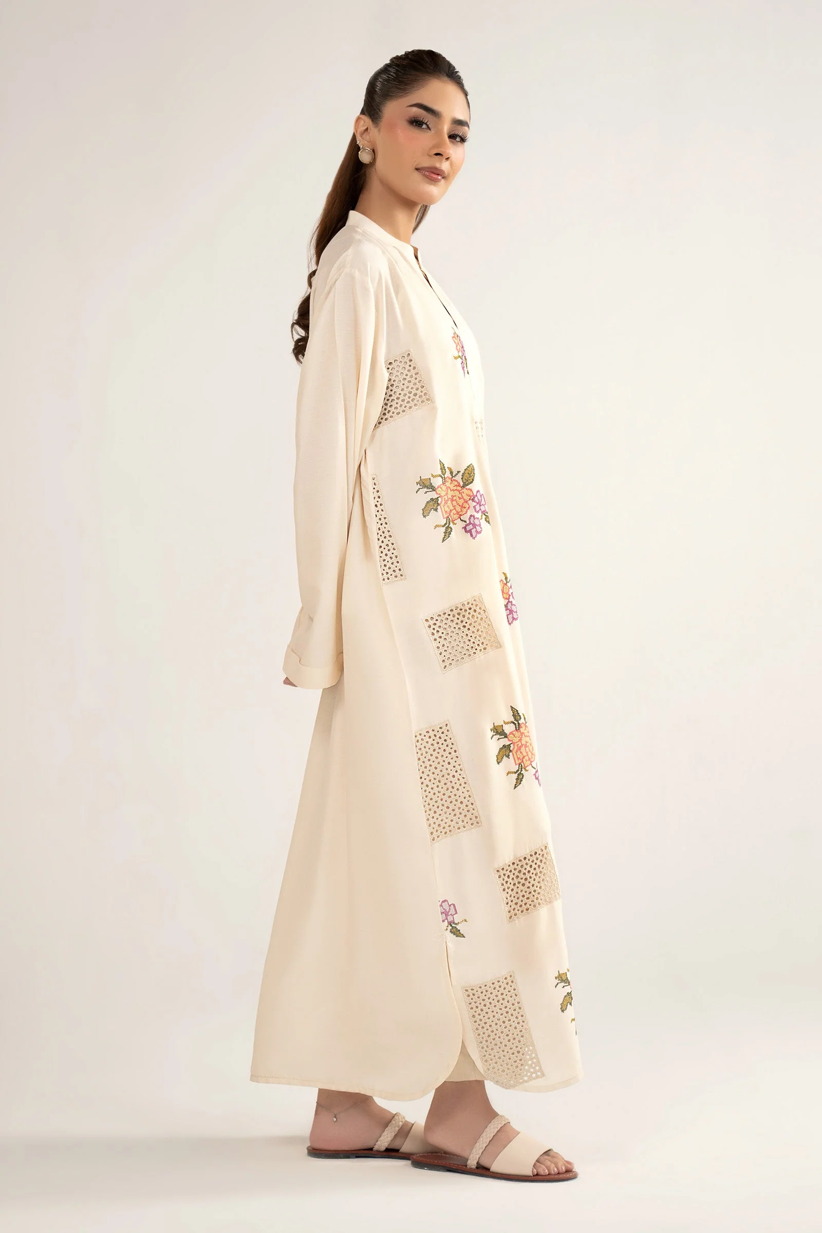 Embroidered Arabic Lawn Shirt - Image 5