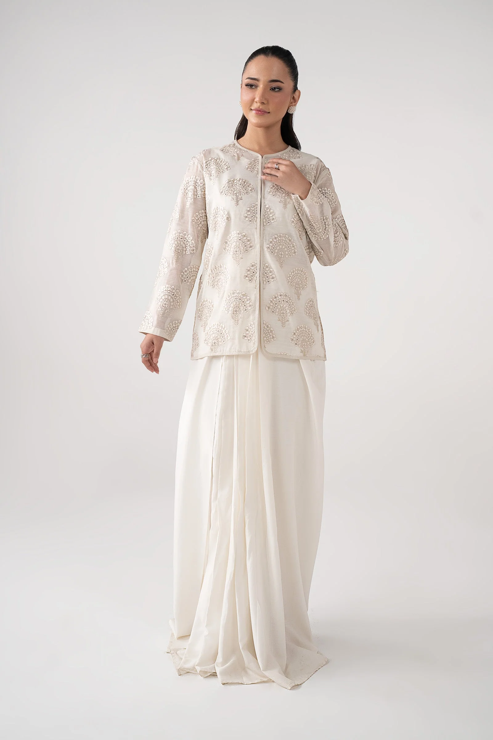 3 Piece Paper Lawn Suit - Image 2