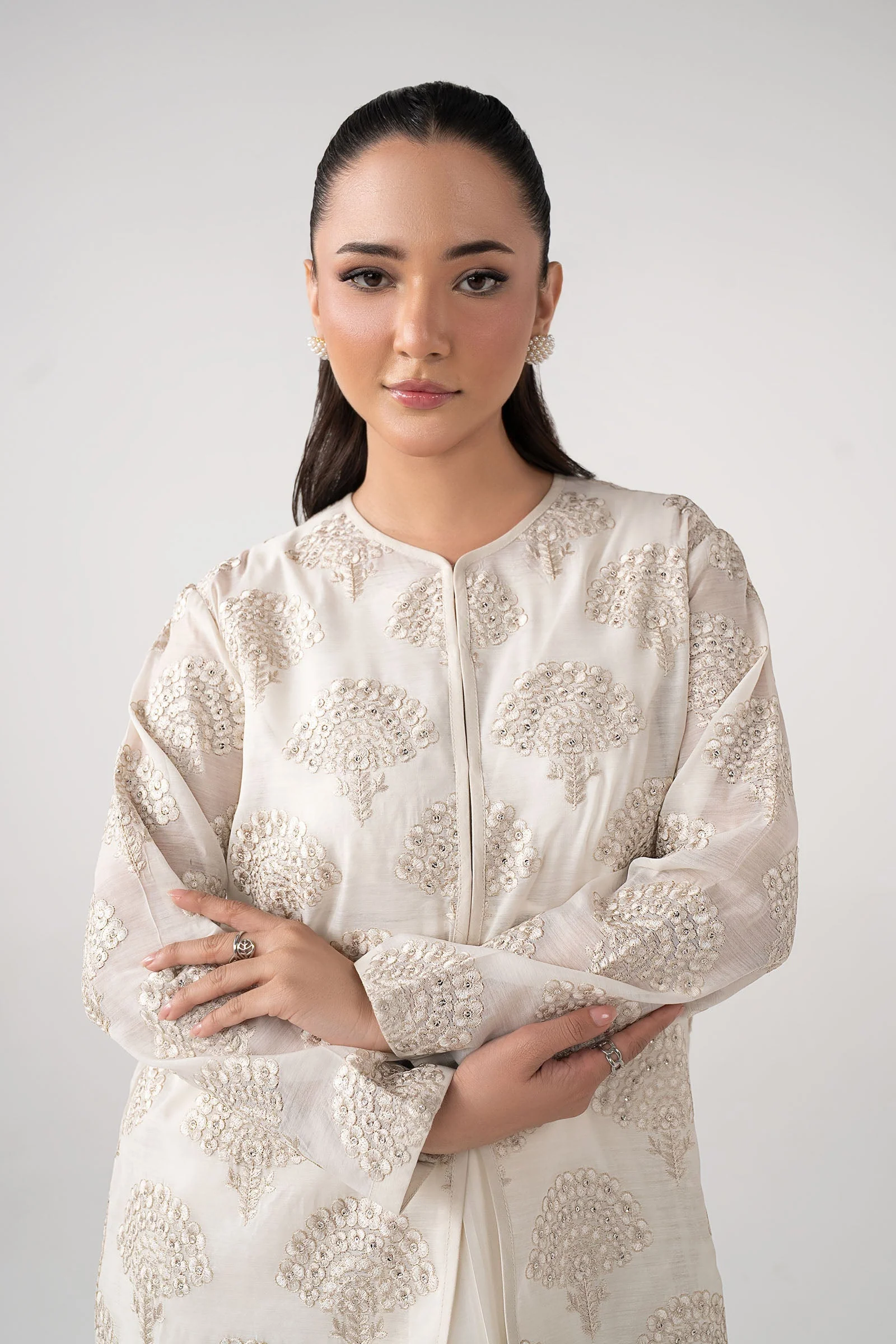 3 Piece Paper Lawn Suit - Image 4