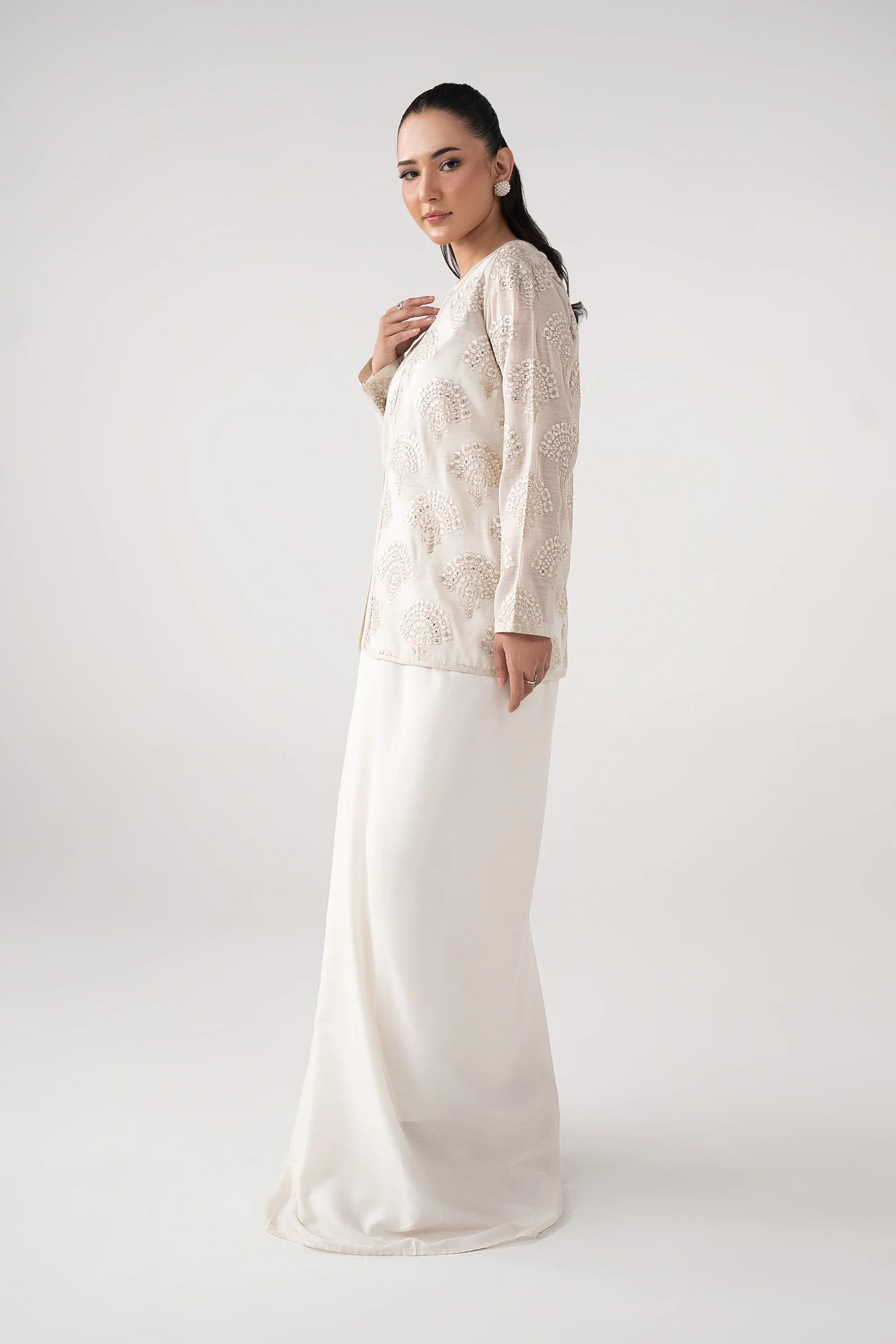 3 Piece Paper Lawn Suit - Image 6