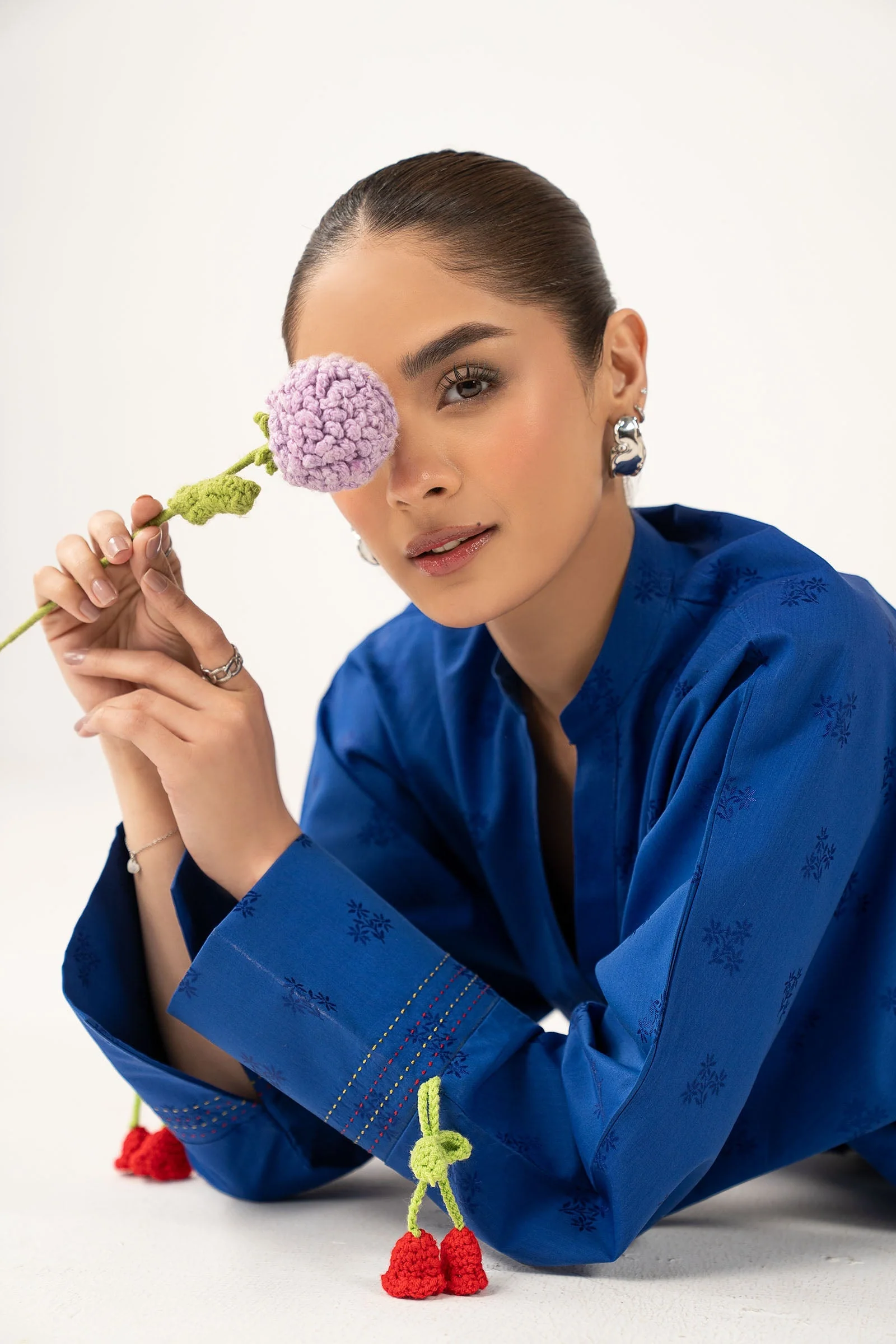 2 Pc Dyed Dobby Viscose Suit - Image 4