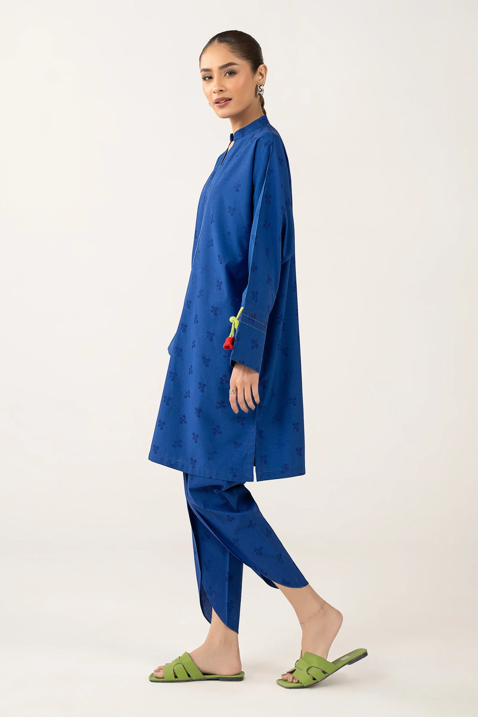 2 Pc Dyed Dobby Viscose Suit - Image 5