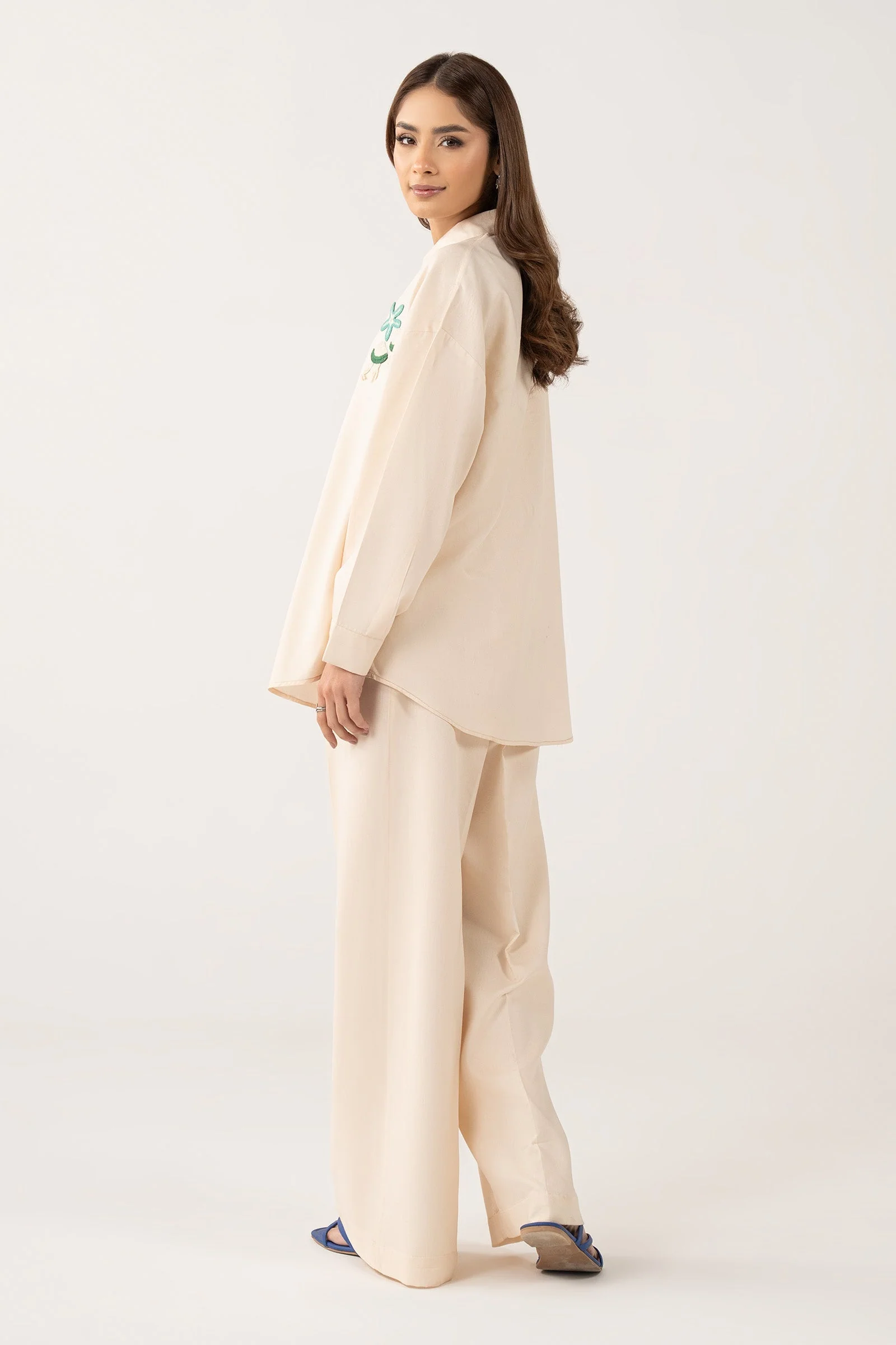 2 Pc Dyed Arabic Lawn Suit - Image 4