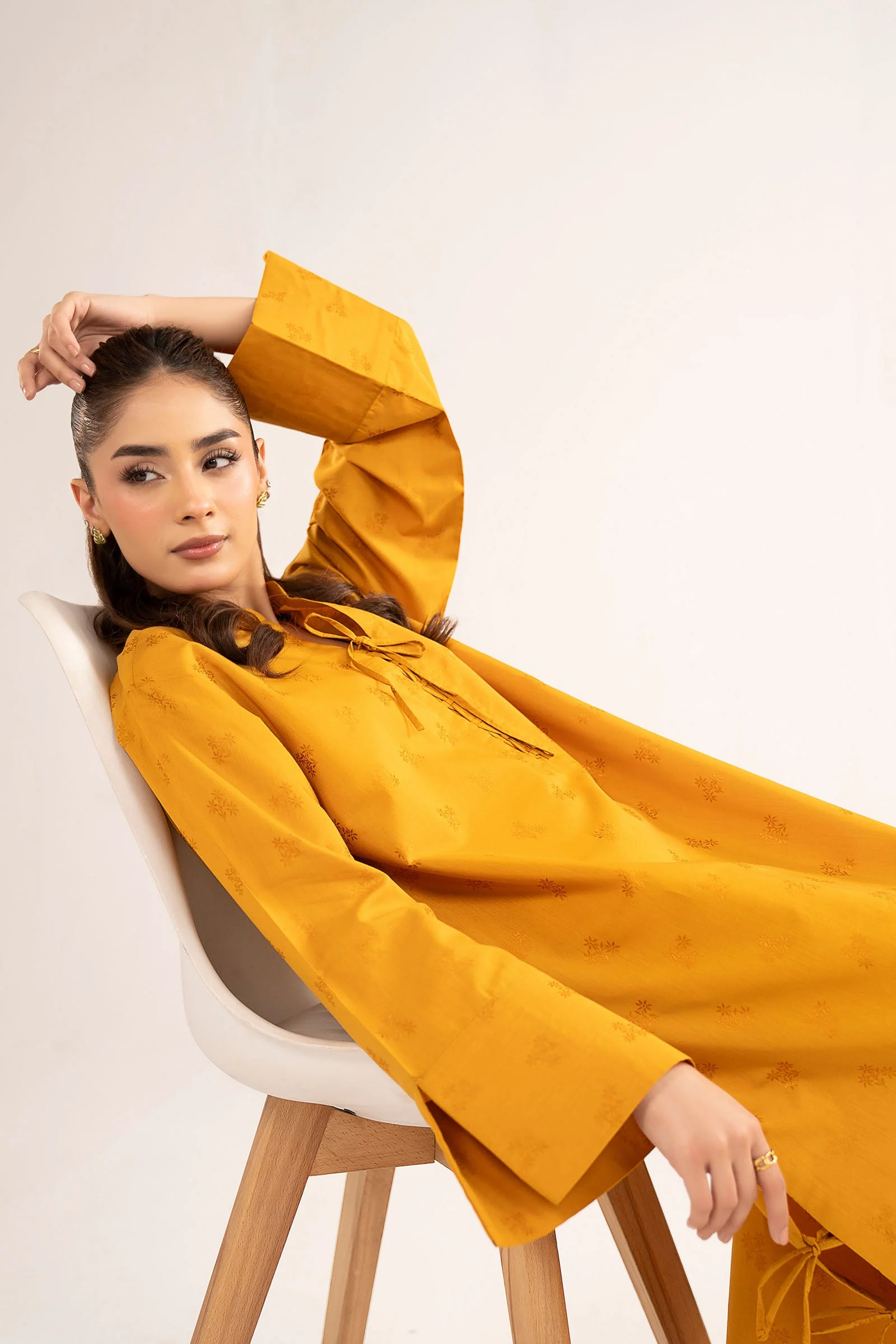 2 Pc Dyed Dobby Viscose Suit - Image 3
