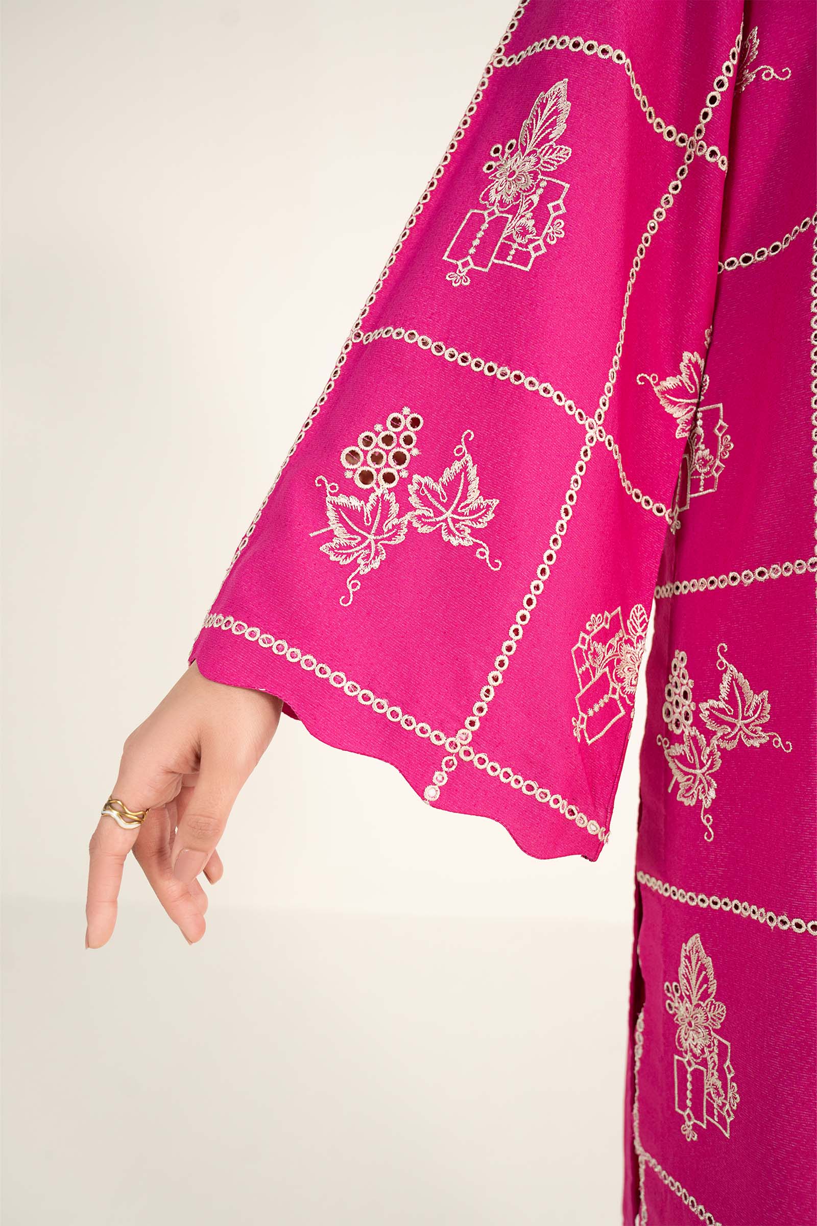 3 Pc Embroidered Karandi Suit - Image 6