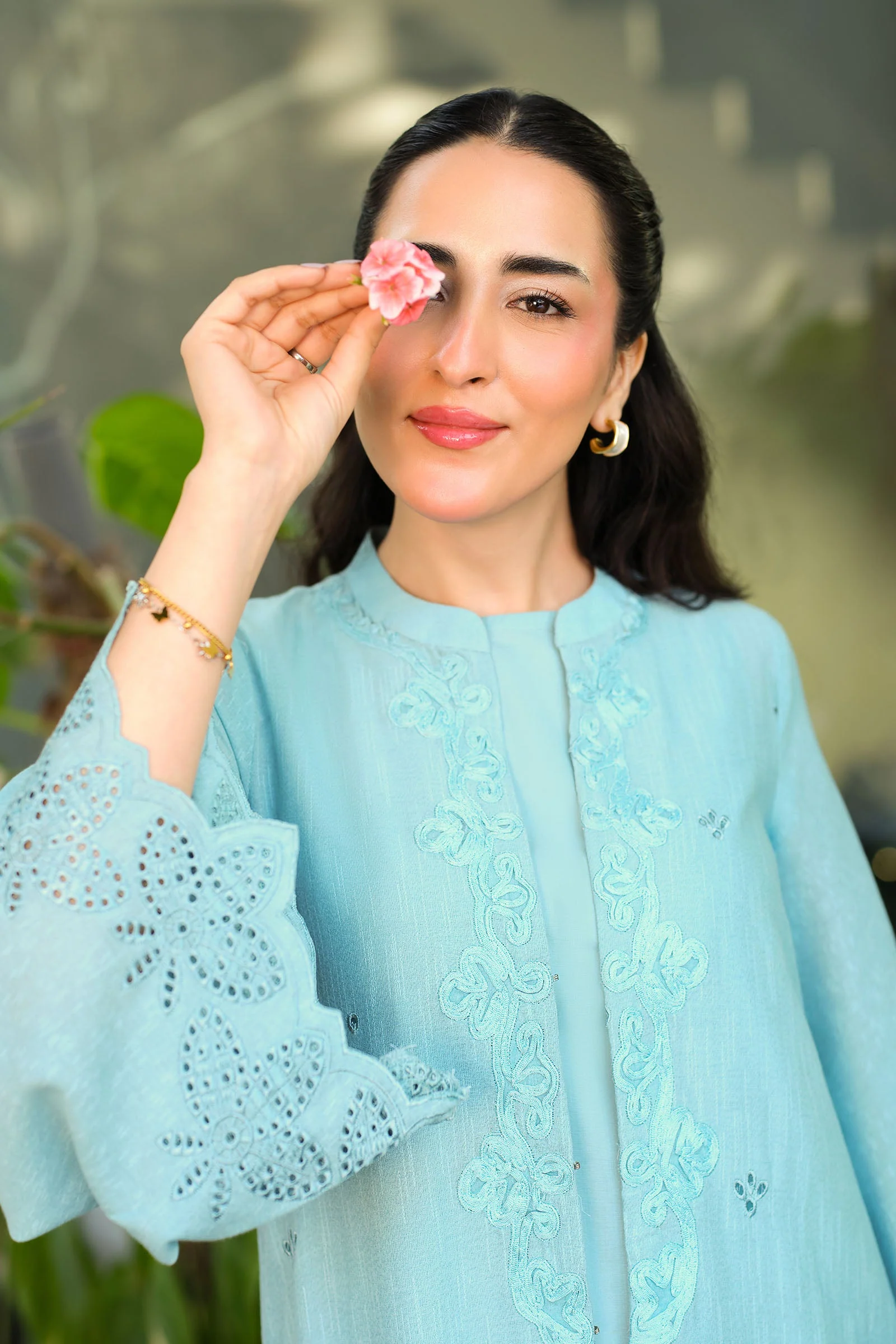 2 Pc Embroidered Karandi Suit - Image 2