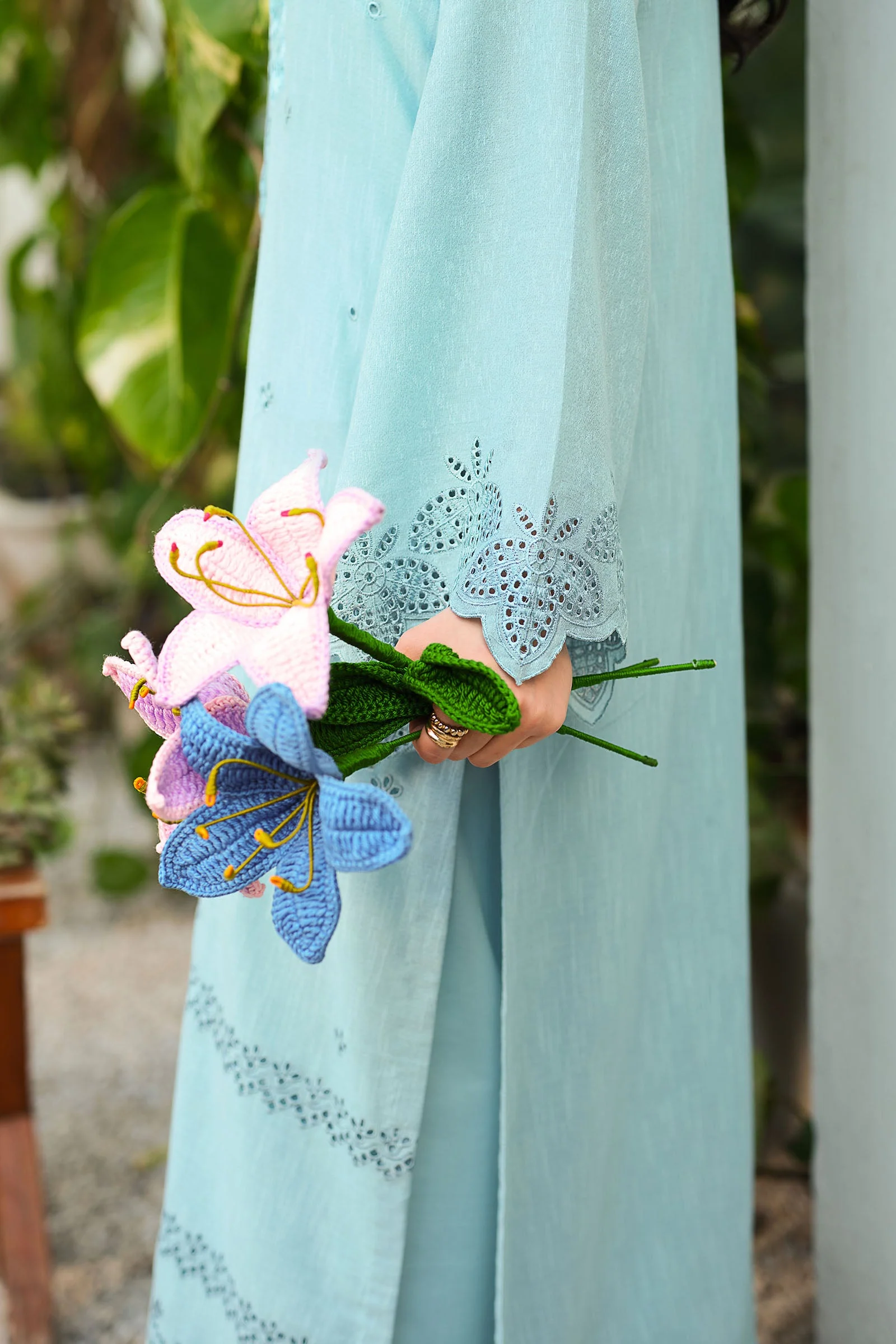 2 Pc Embroidered Karandi Suit - Image 4