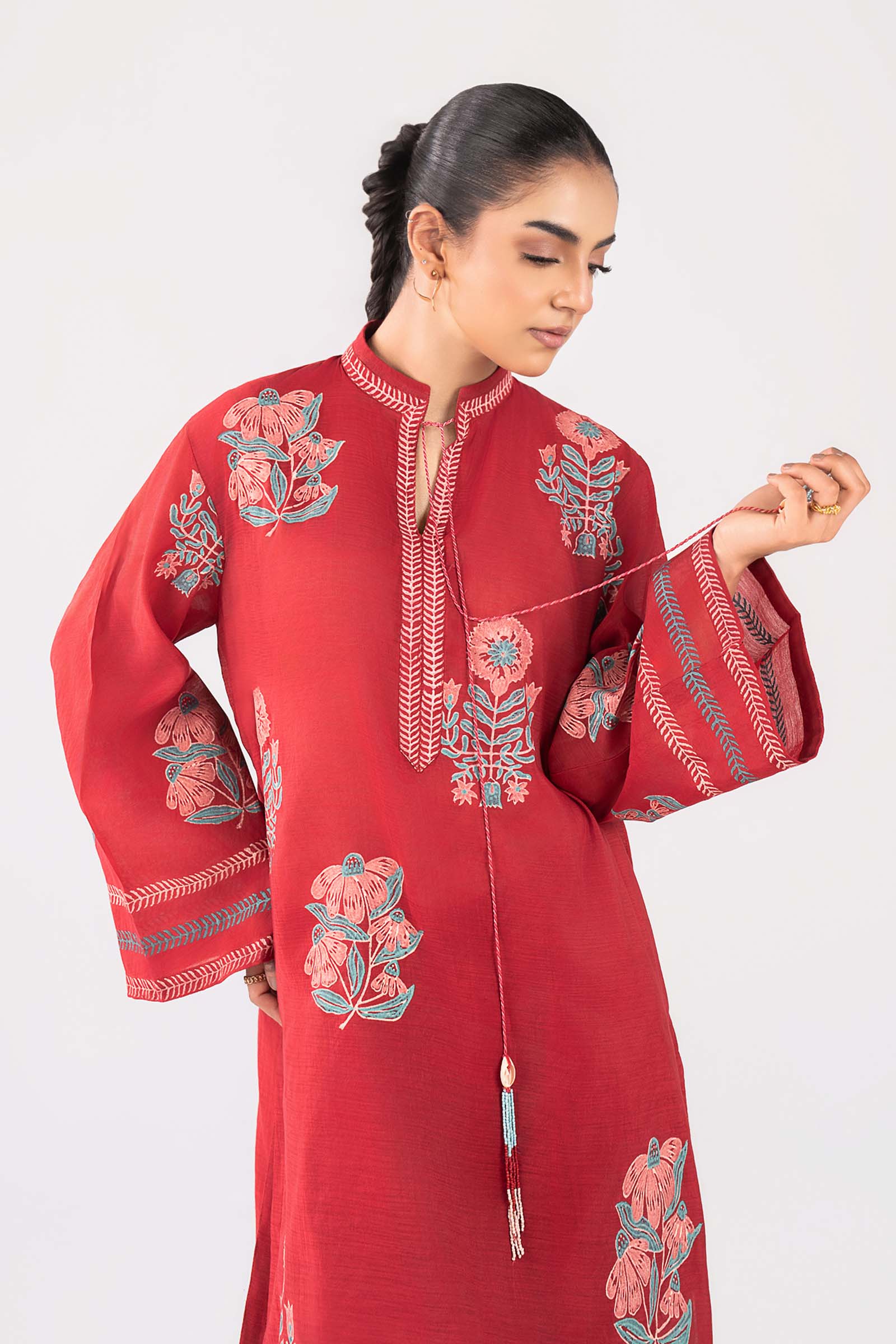 2 Pc Block Printed Paper Lawn Suit - Image 4