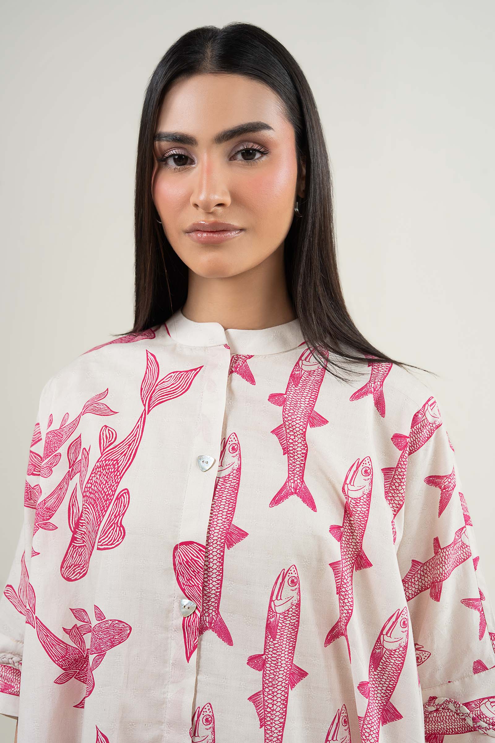 2 Pc Printed Dobby Suit - Image 3