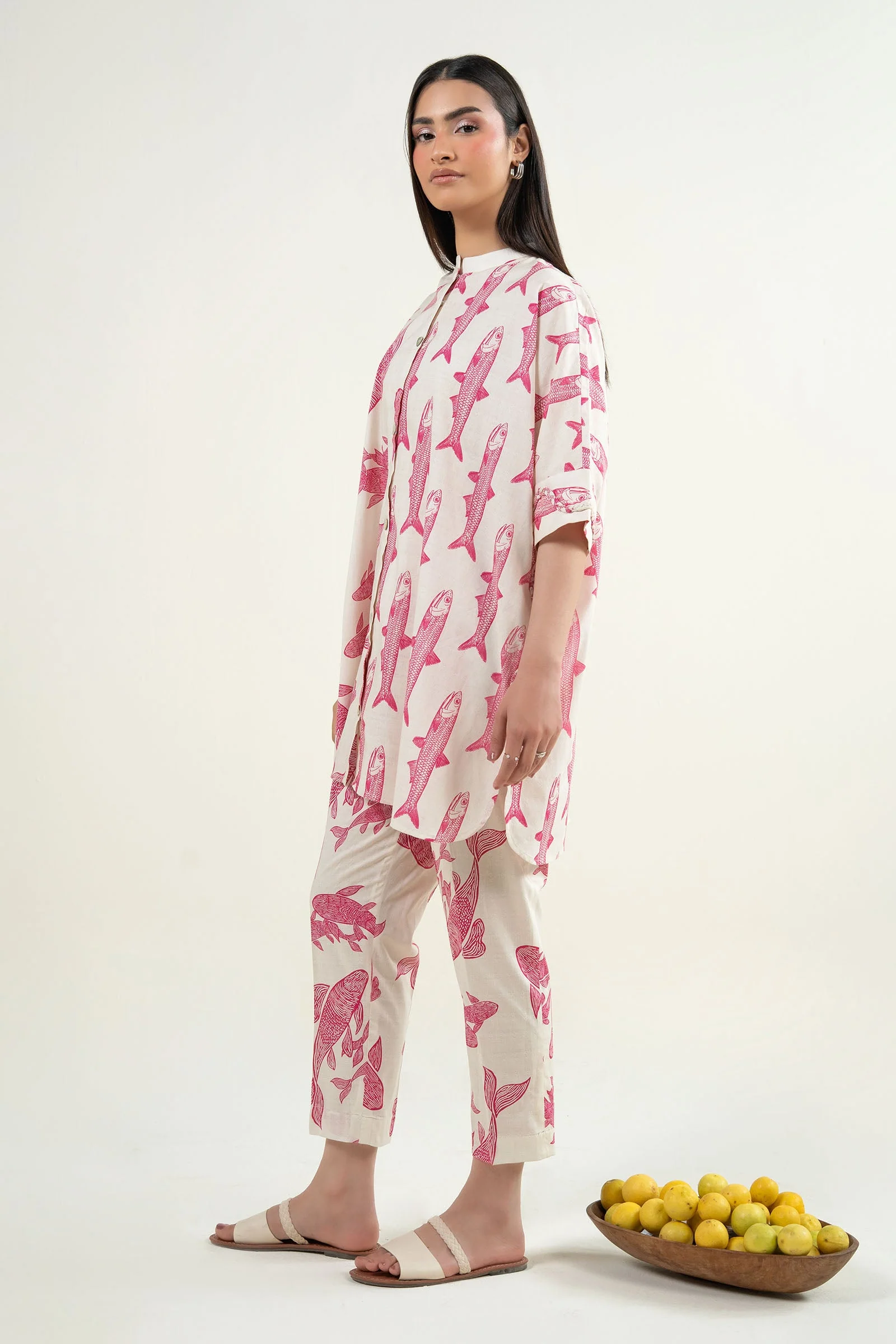 2 Pc Printed Dobby Suit - Image 5