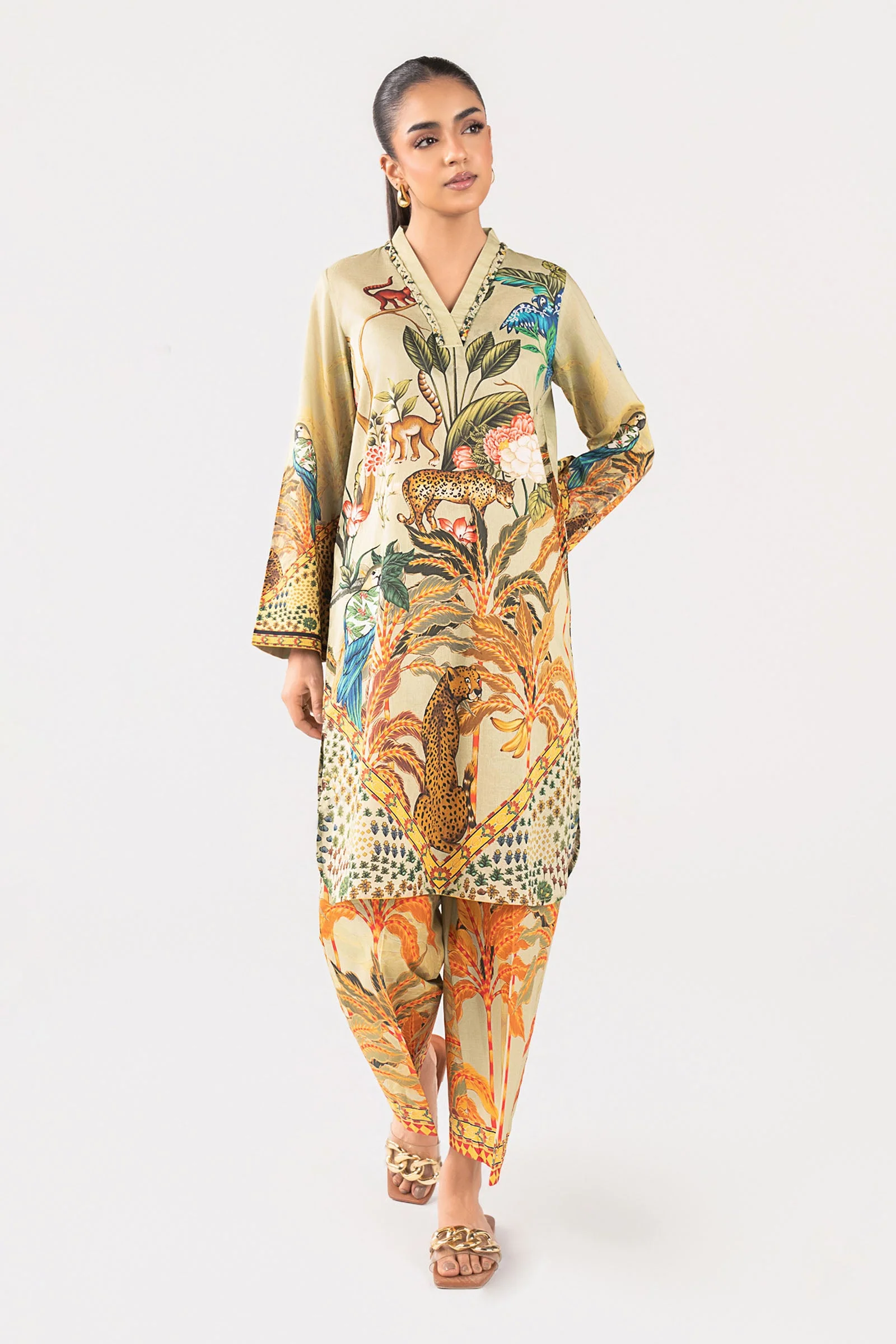 2 Pc Printed Lawn Suit
