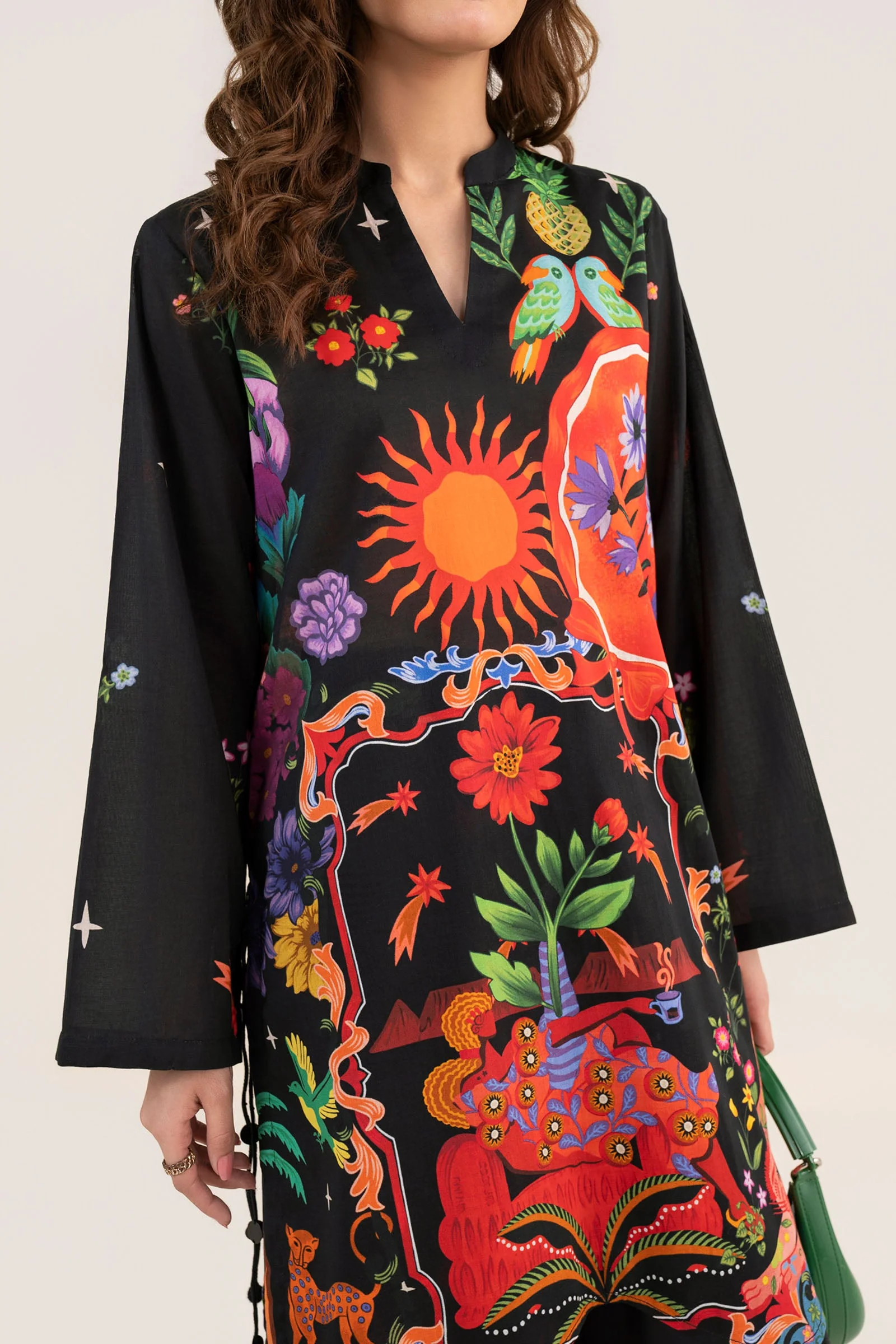 2 Pc Printed Arabic Lawn Suit - Image 4