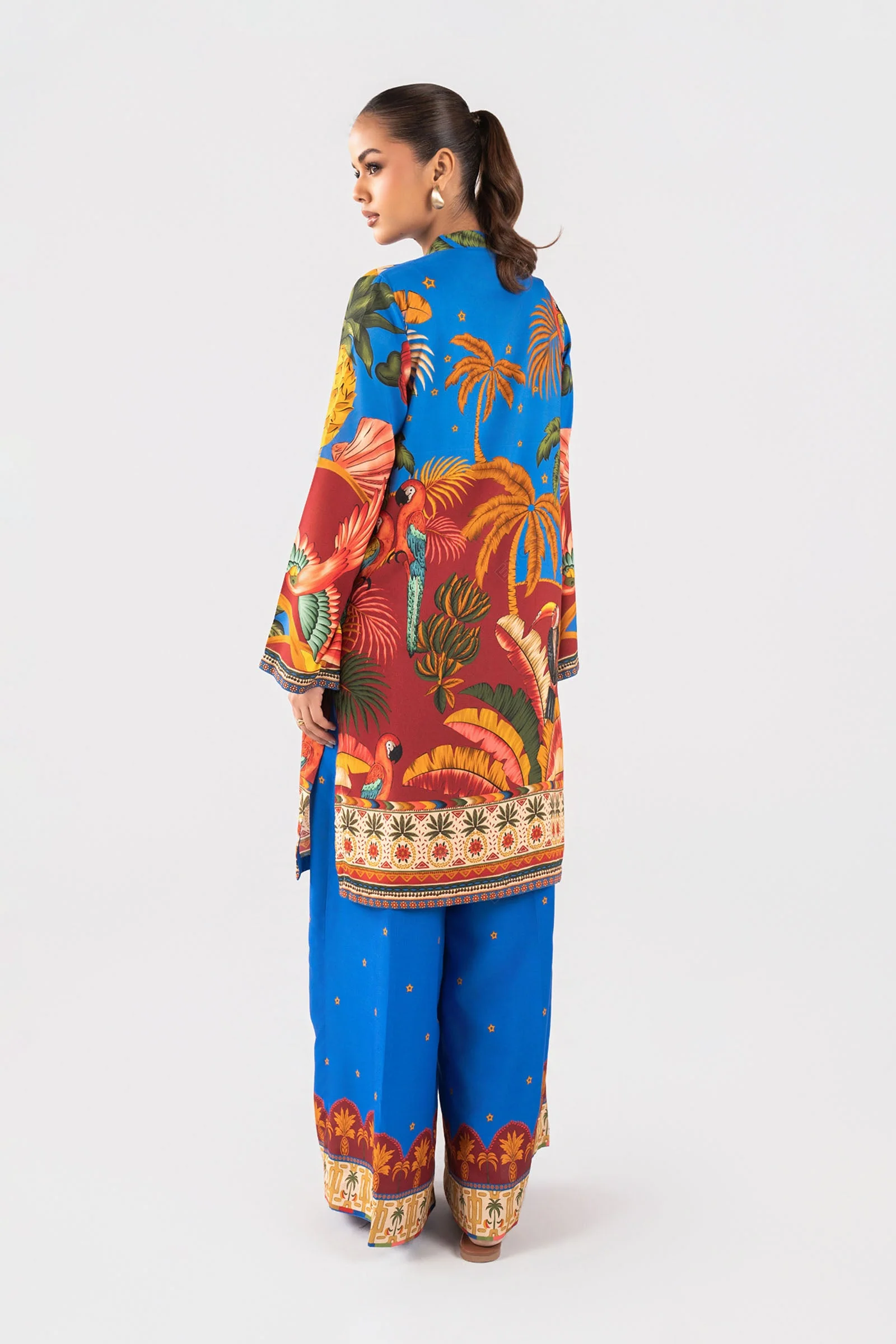 2 Pc Printed Arabic Lawn Suit - Image 8
