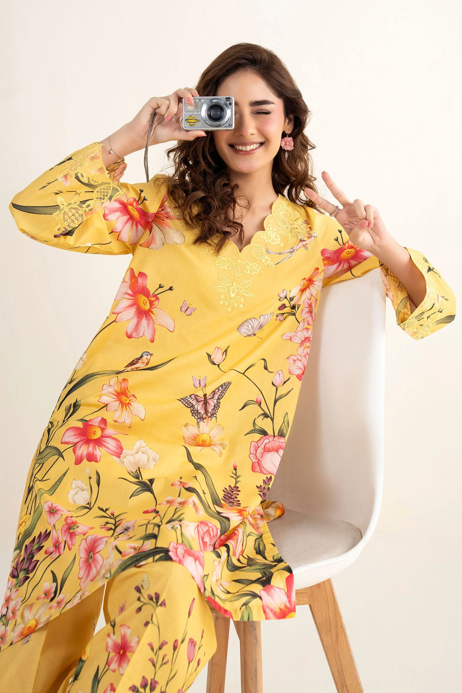 2 Pc Embroidered Lawn Suit