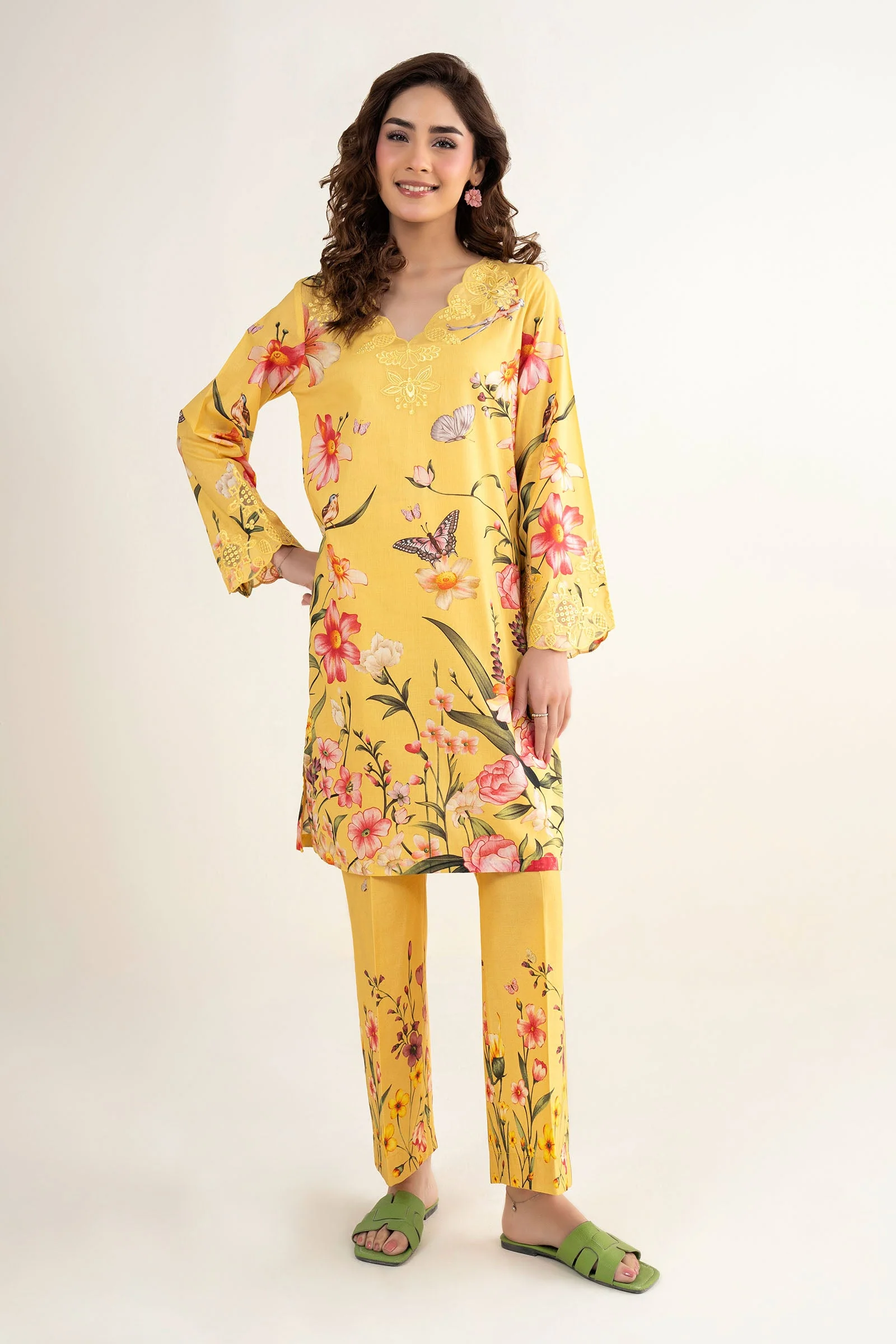 2 Pc Embroidered Lawn Suit - Image 2