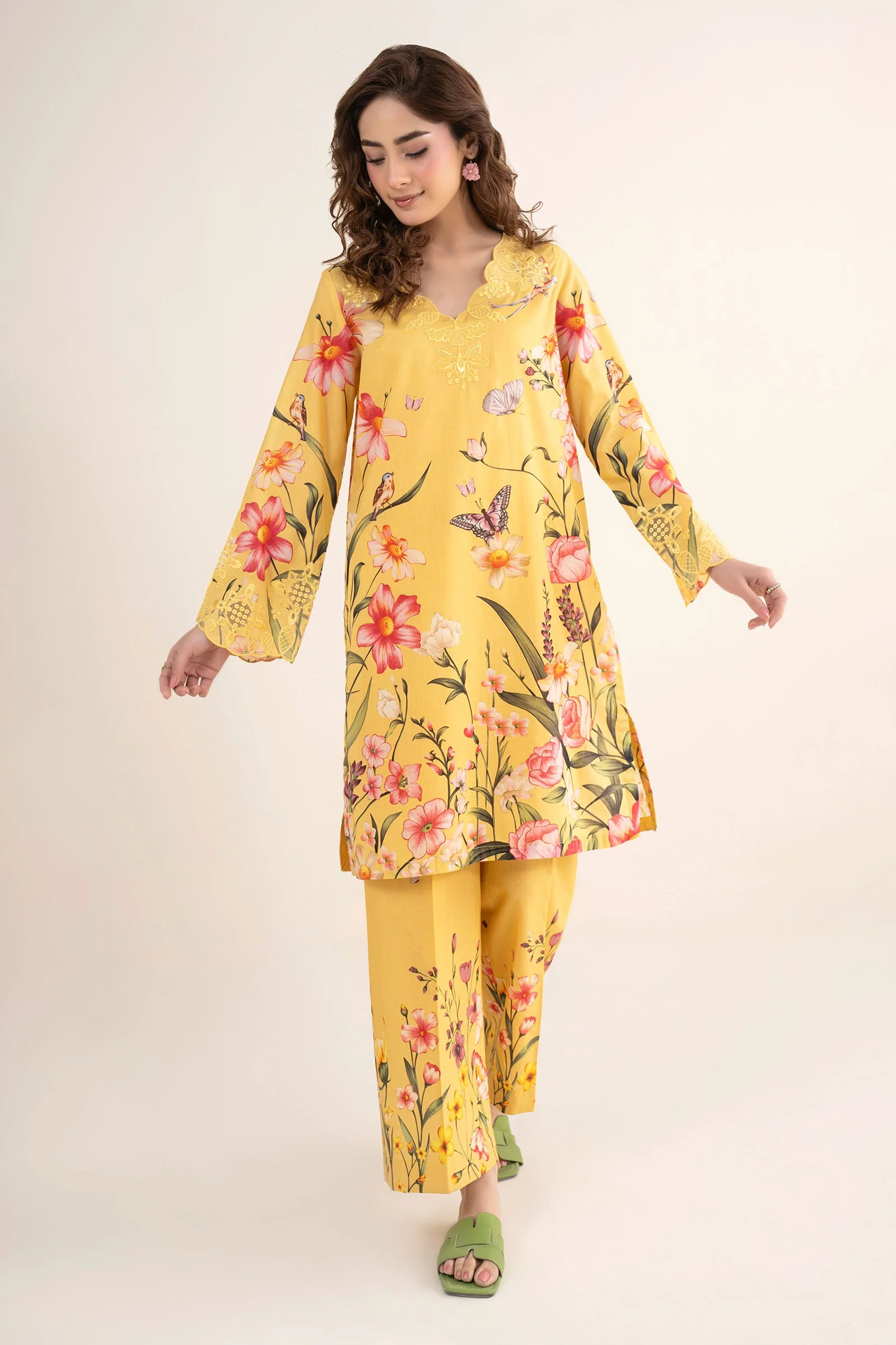 2 Pc Embroidered Lawn Suit - Image 3