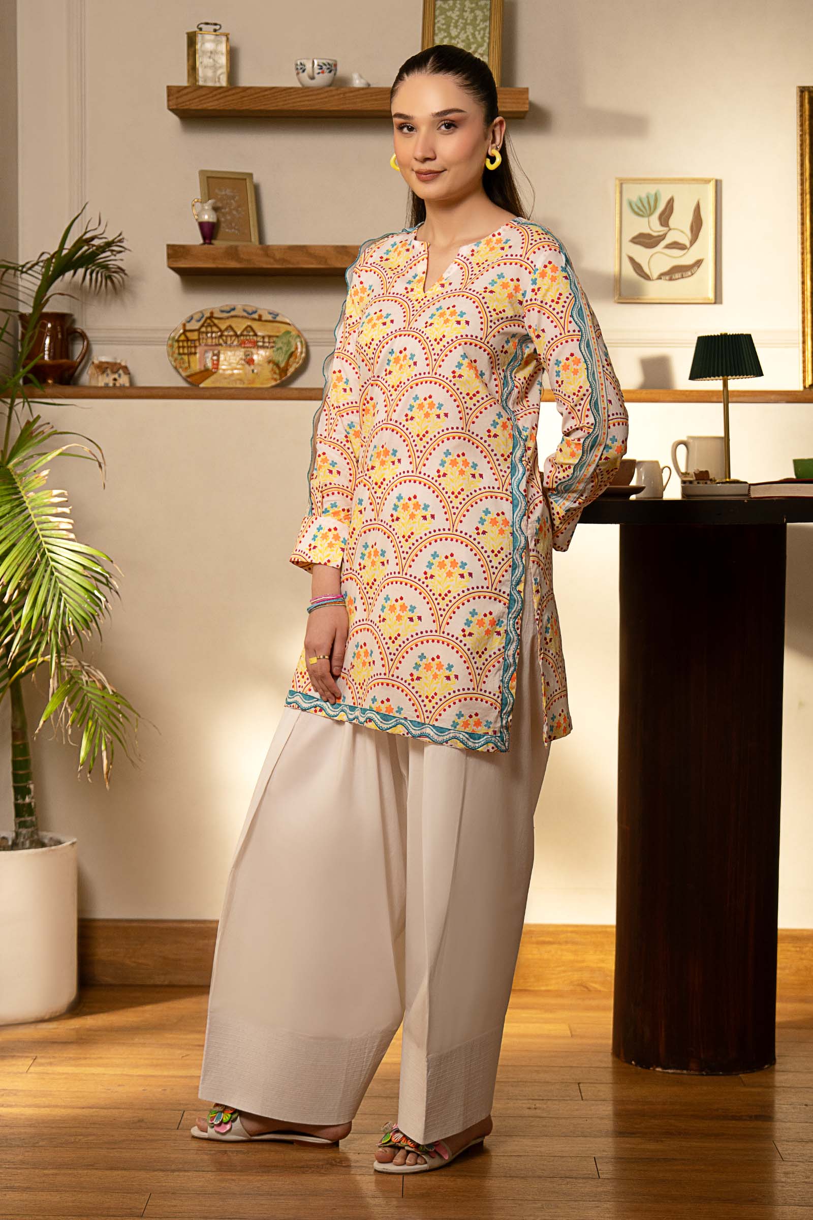 Printed Lawn Shirt - Image 7