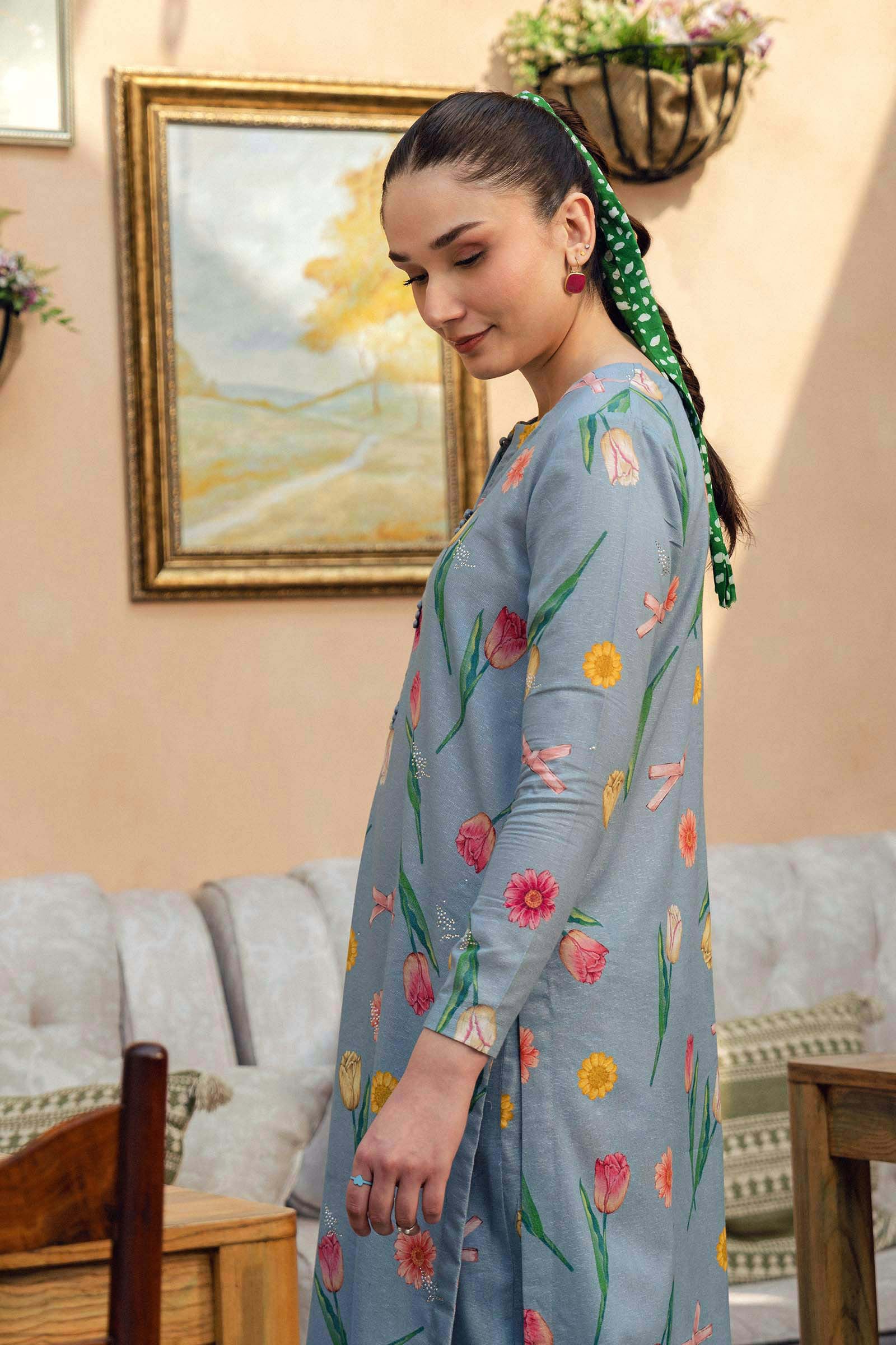2 Pc Printed Karandi Suit - Image 3