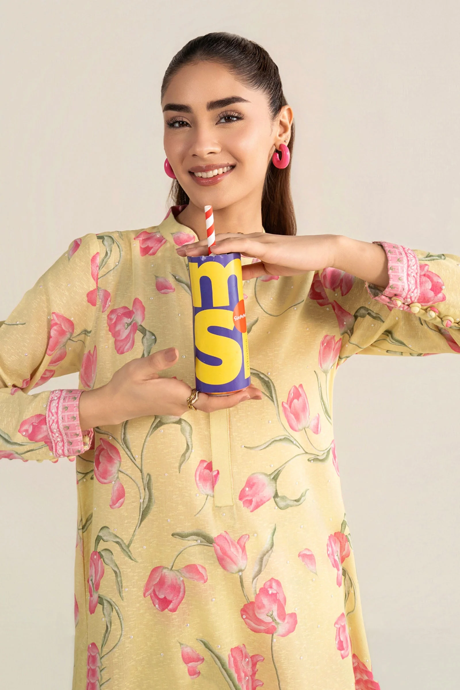 2 Pc Printed Karandi Suit - Image 2