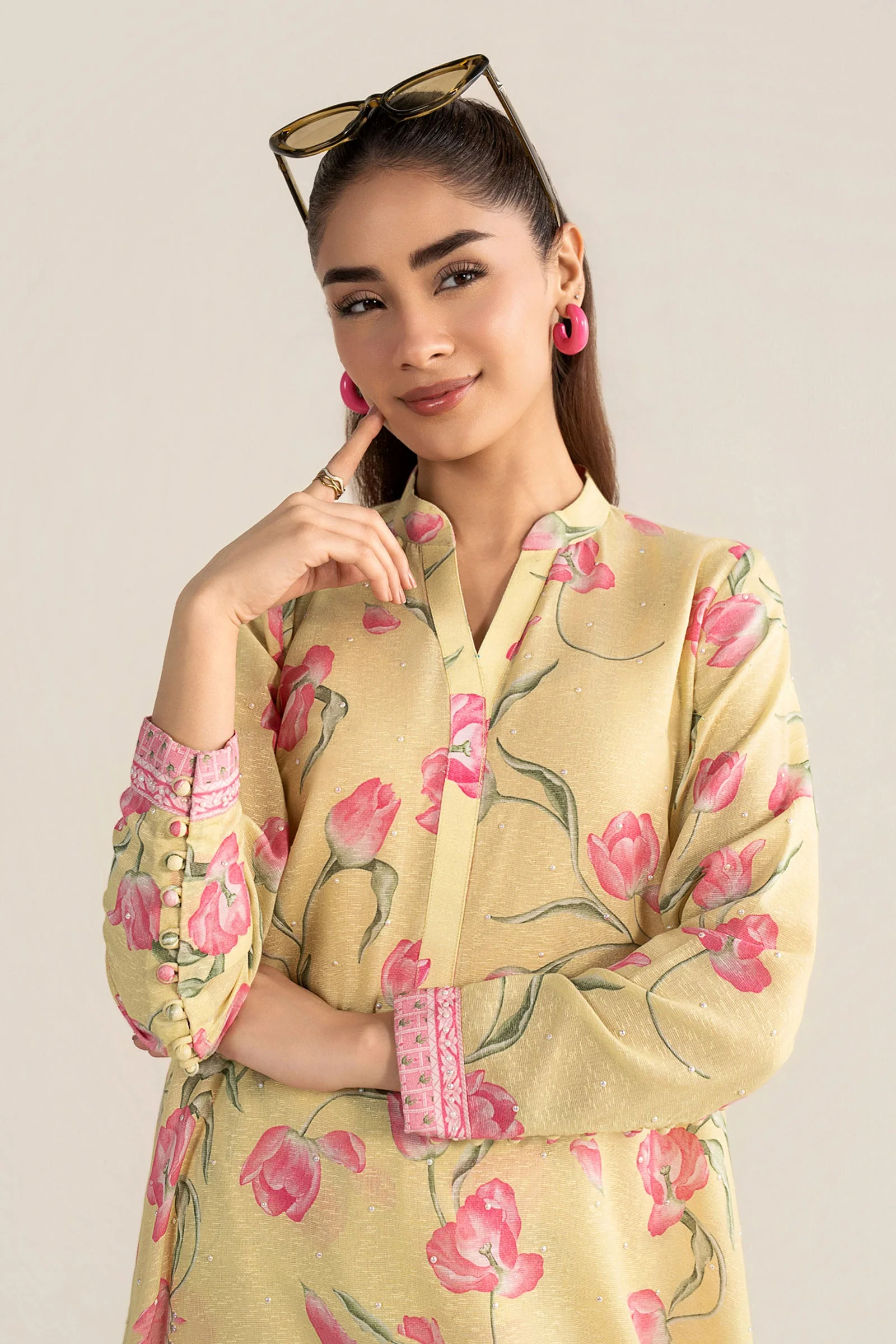 2 Pc Printed Karandi Suit - Image 3