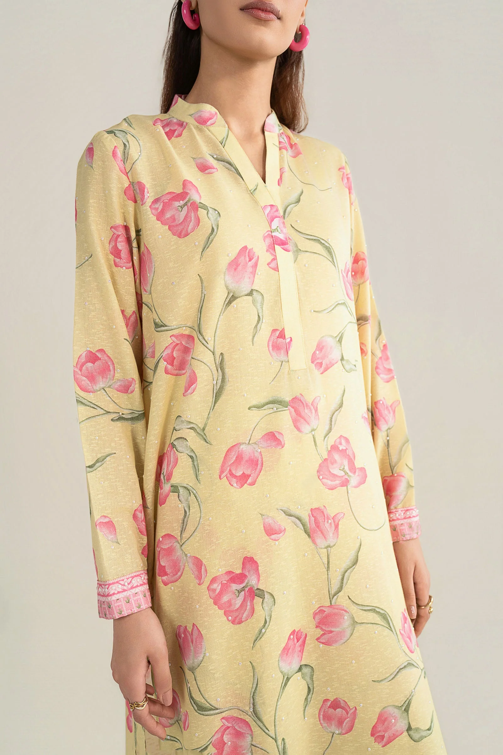 2 Pc Printed Karandi Suit - Image 5