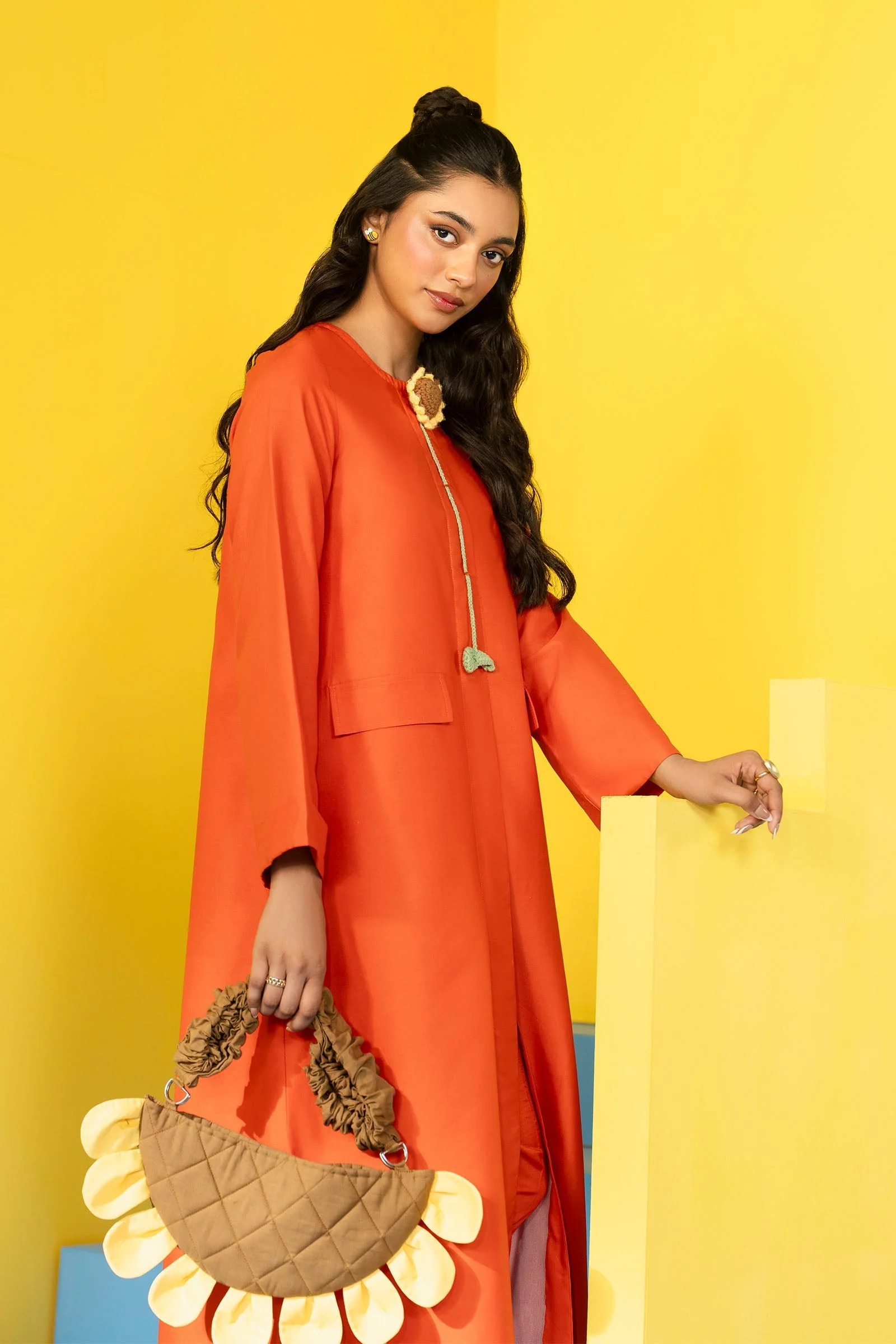 2 Pc Dyed Arabic Lawn Suit - Image 4
