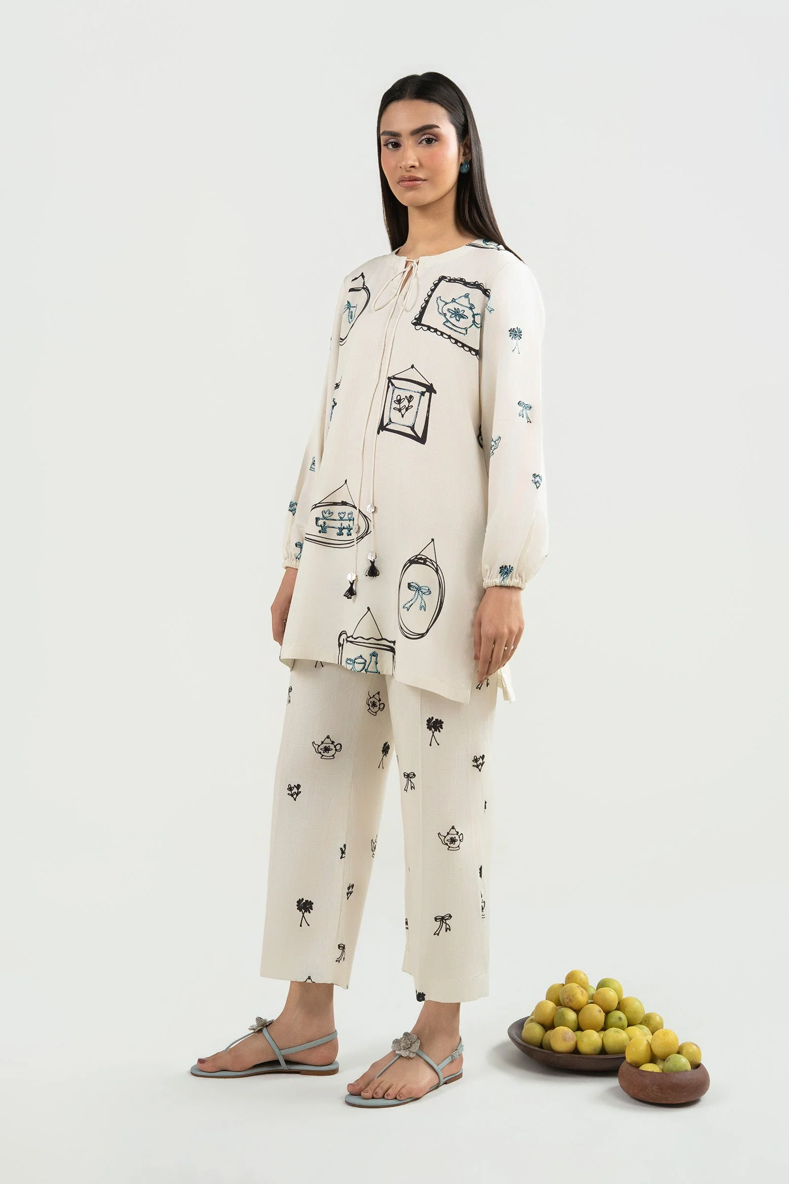 2 Pc Embellished Ripstop Suit - Image 5