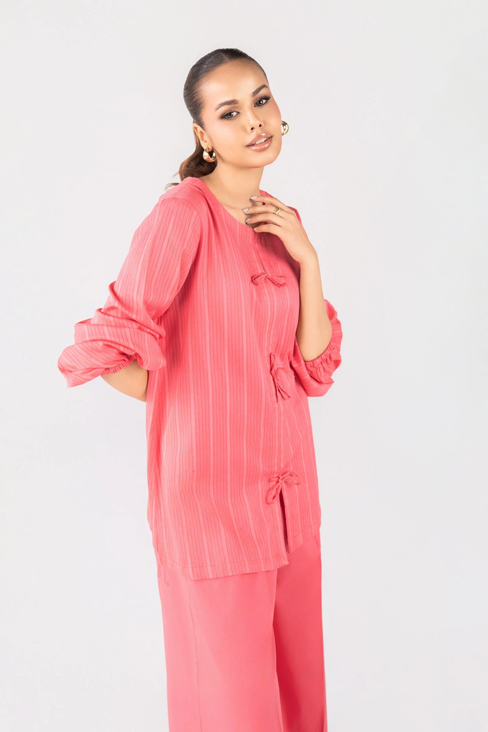 2 Pc Dyed Cotton Stripe Suit - Image 4