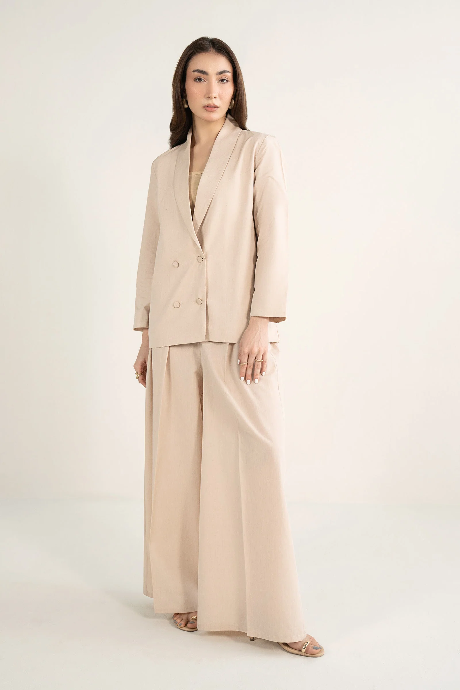 2 Pc Dyed Chambray Suit Set - Image 2