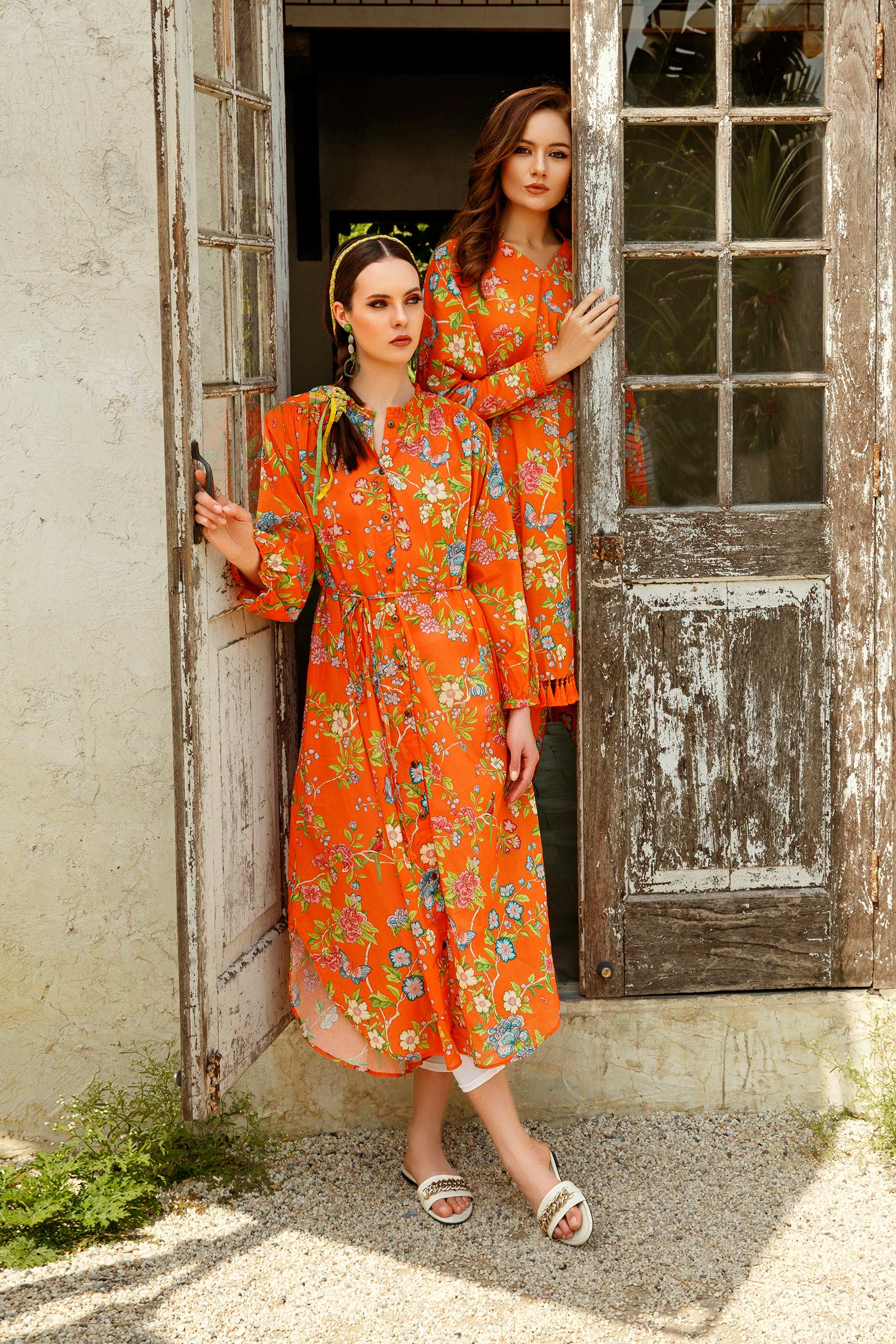 Unstitched fabric | Orange MB-US23-101-A - Image 2