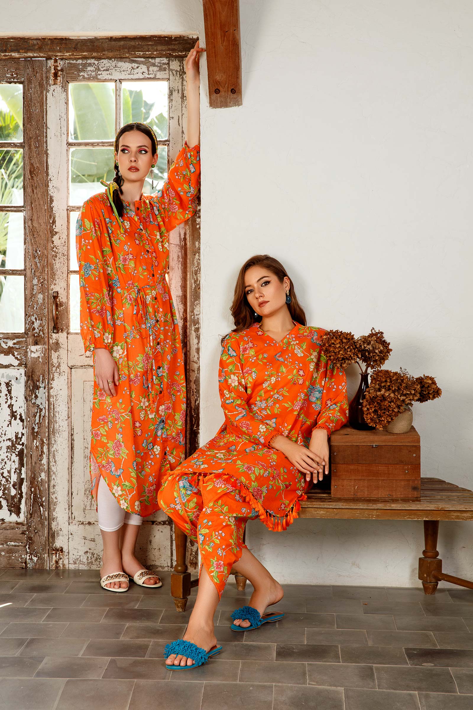 Unstitched fabric | Orange MB-US23-101-A - Image 3