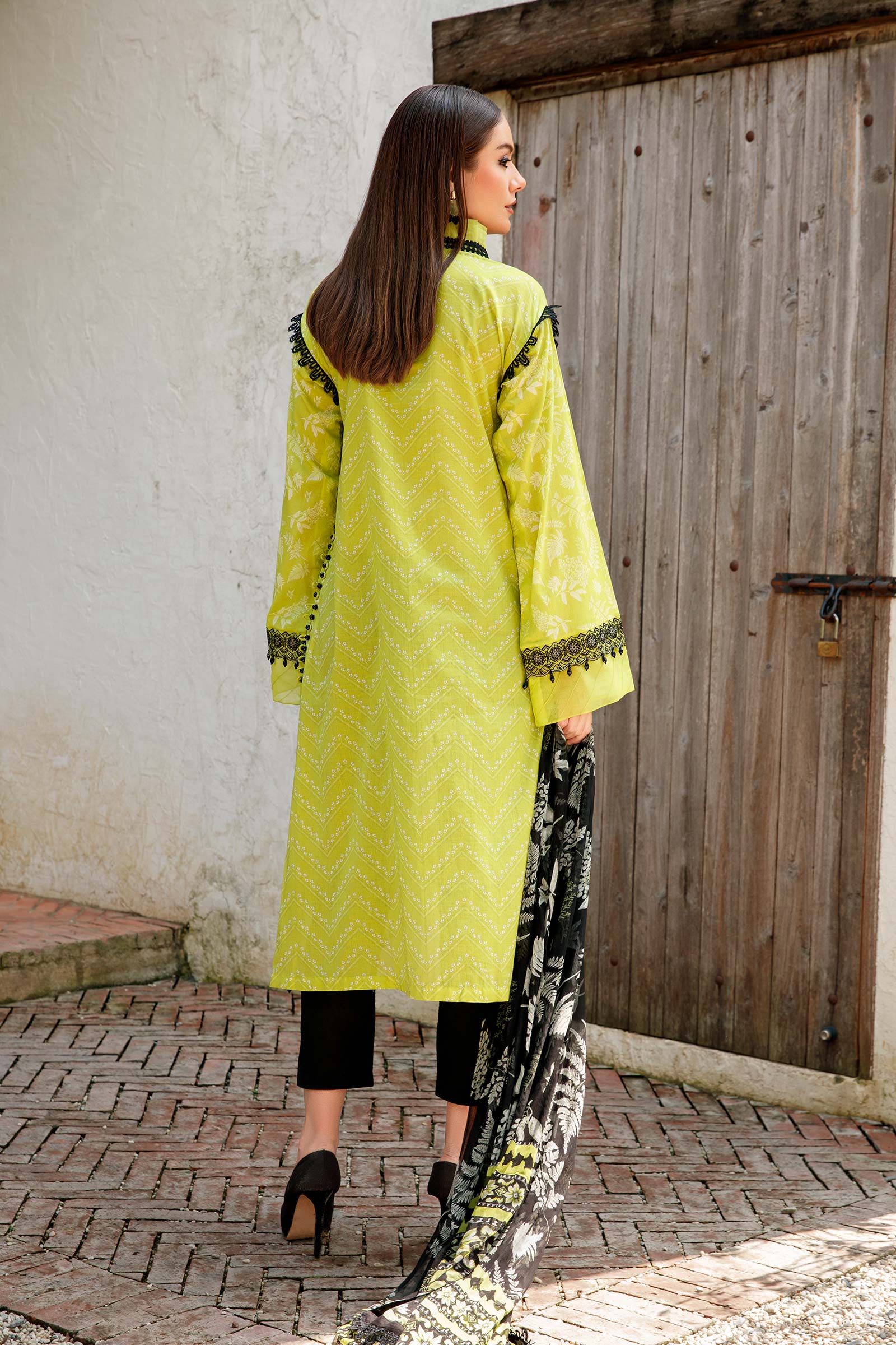 Unstitched fabric | Apple Green MB-US23-107-A - Image 4
