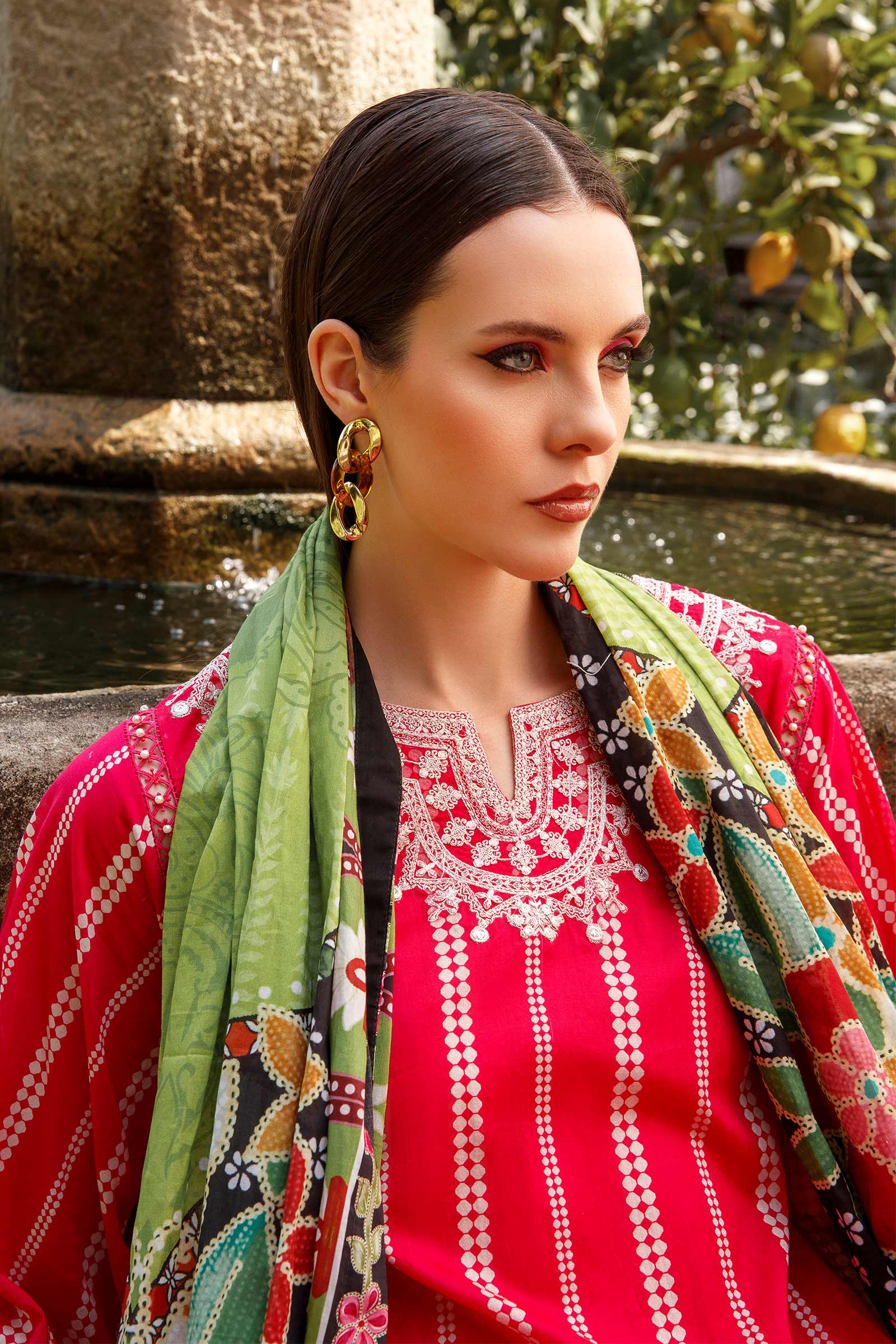 3 Piece - Lawn Suit | MB-US23-112-B - Image 2