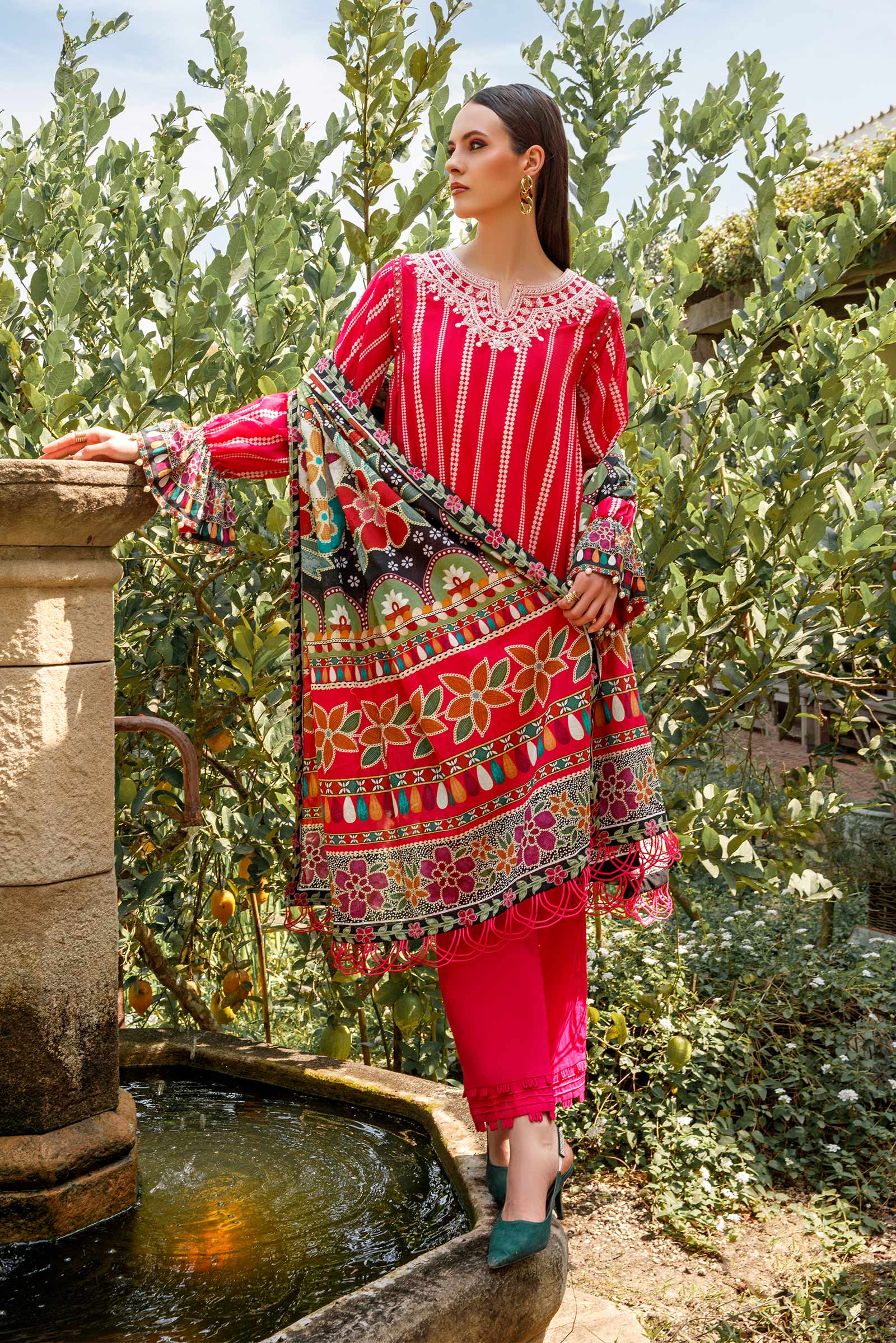 3 Piece - Lawn Suit | MB-US23-112-B - Image 3