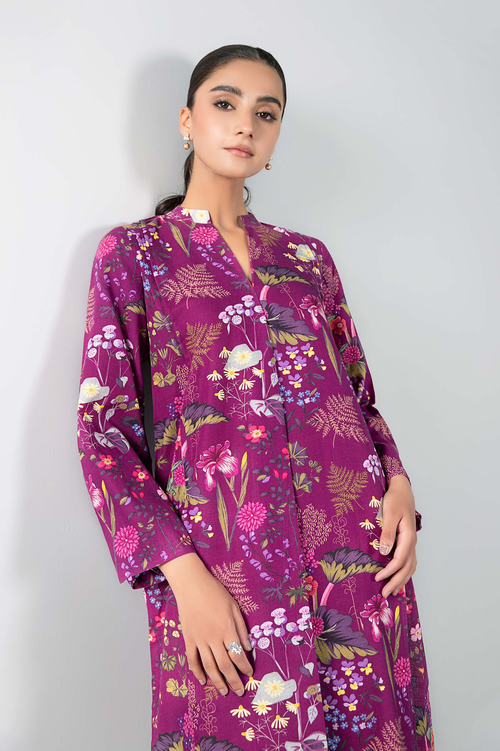 1 Piece - Khaddar Shirt | MB-US23-201-A - Image 2