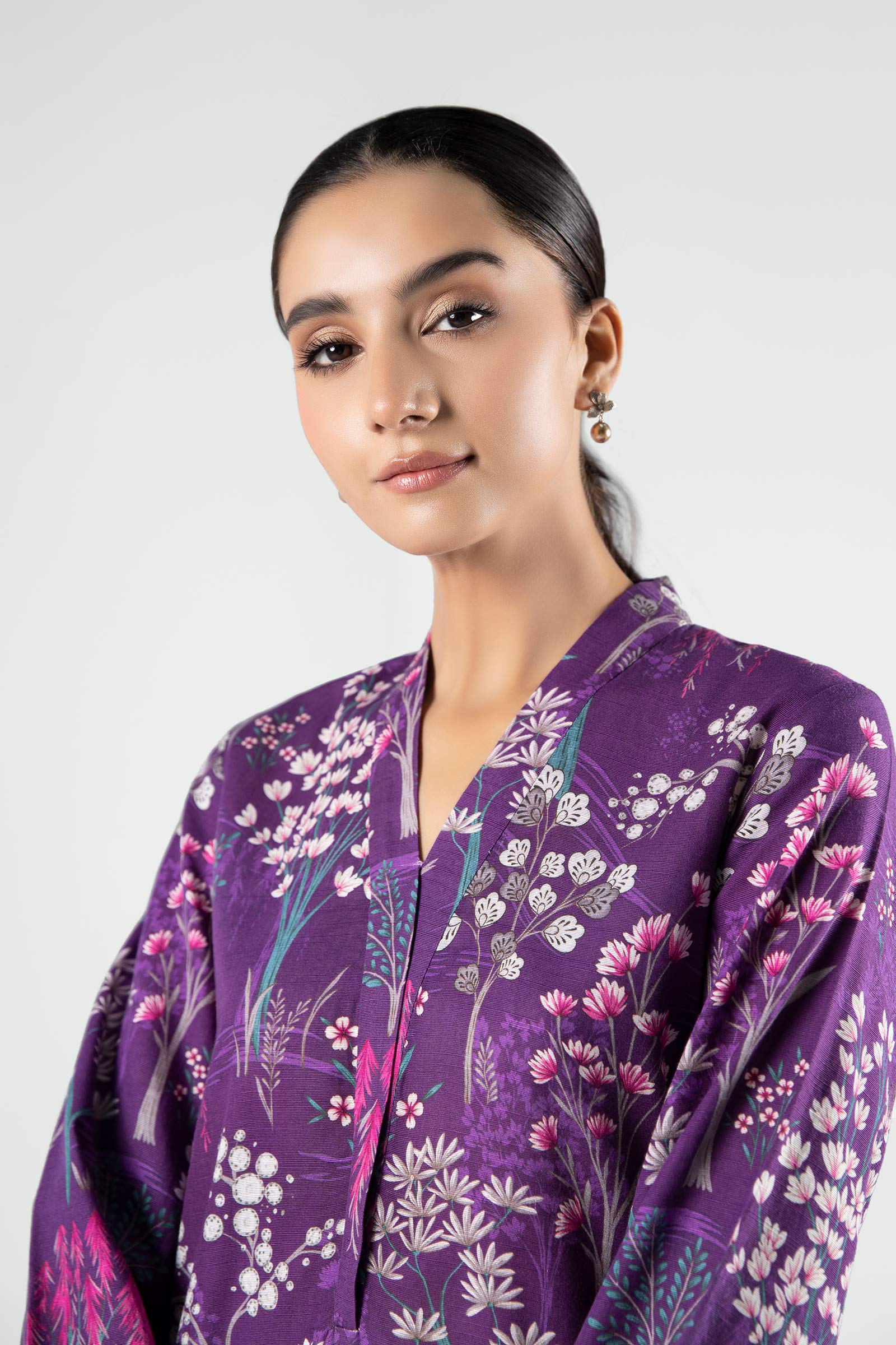 1 Piece - Khaddar Shirt | MB-US23-205-A - Image 3
