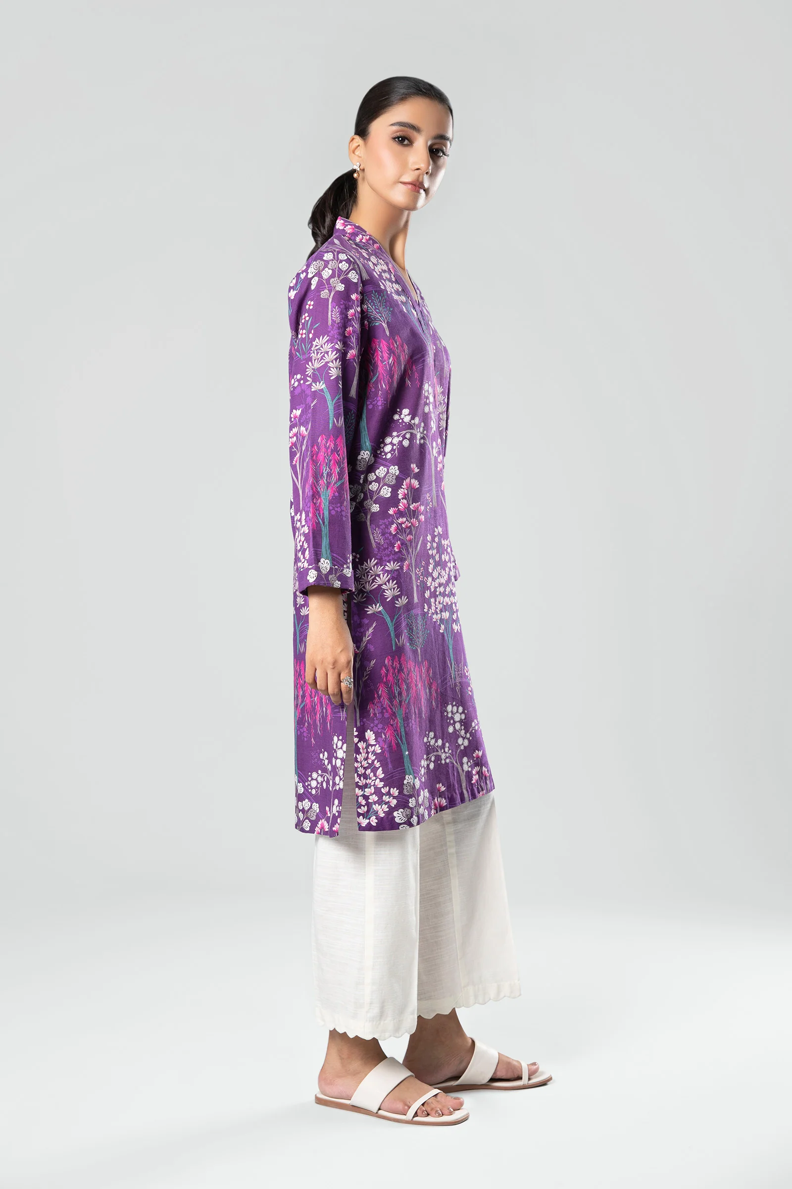 1 Piece - Khaddar Shirt | MB-US23-205-A - Image 4