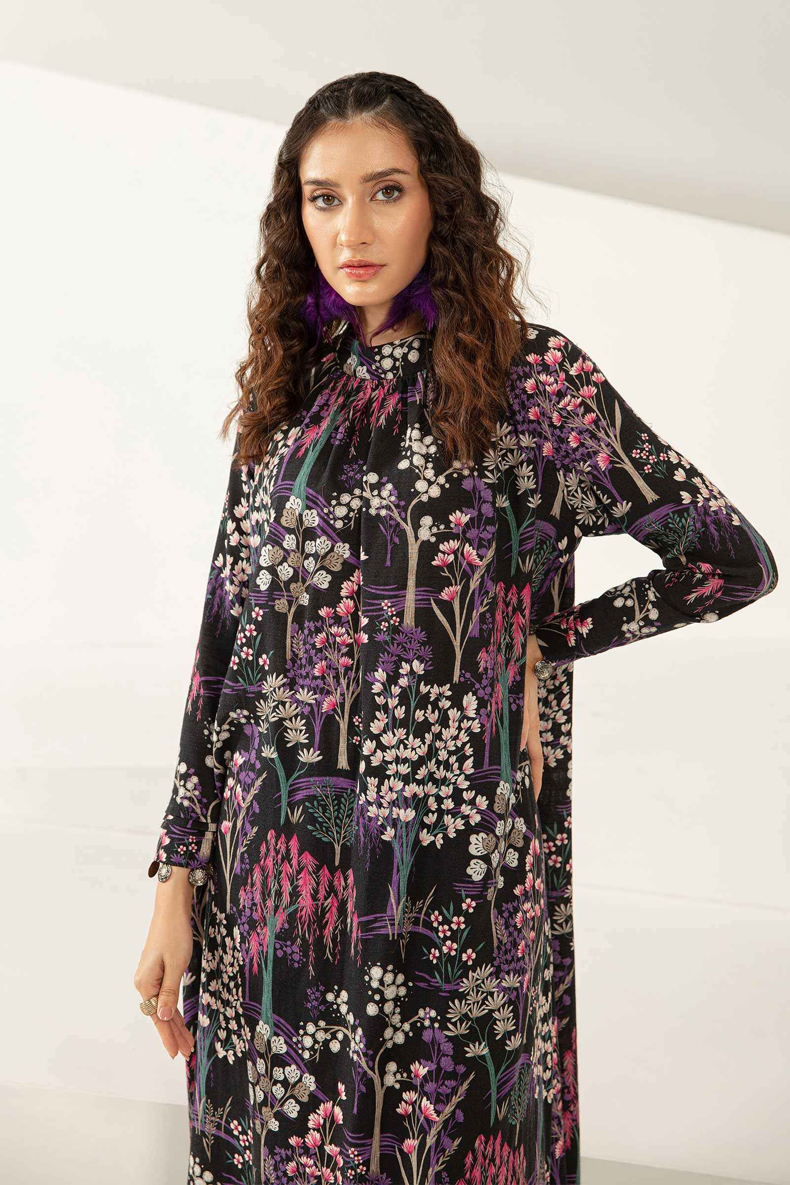1 Piece - Khaddar Shirt | MB-US23-205-B - Image 6