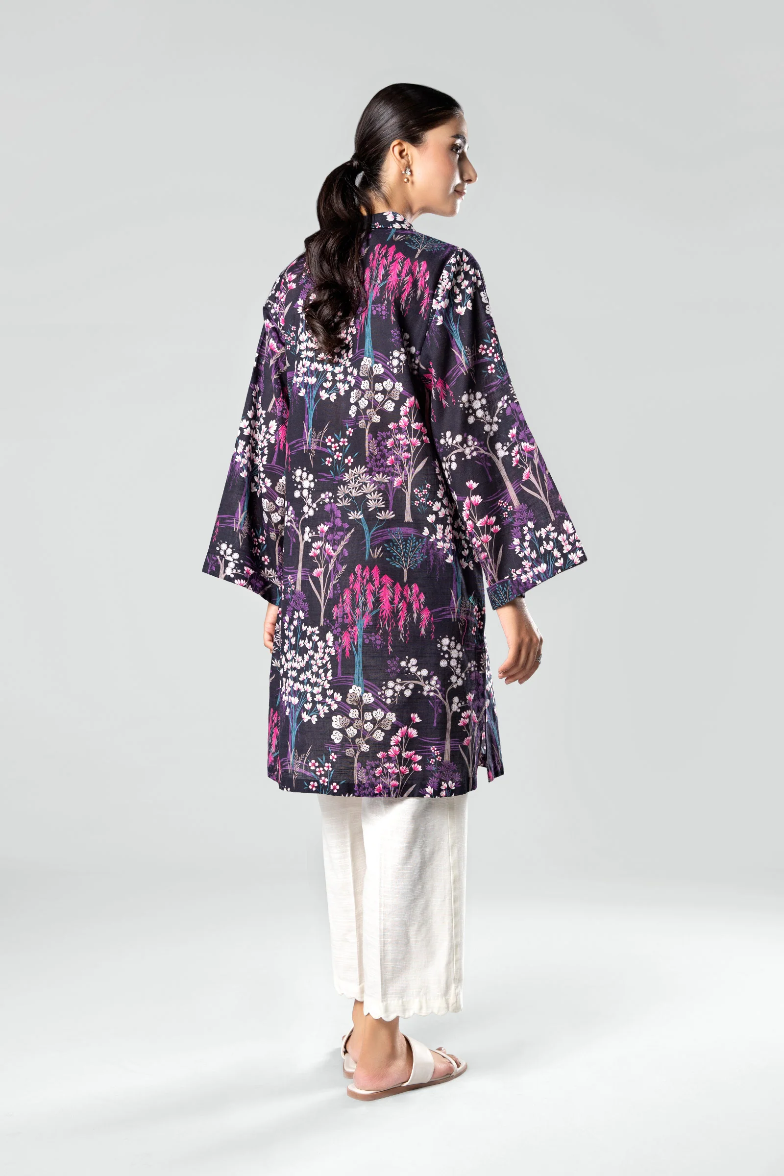 1 Piece - Khaddar Shirt | MB-US23-205-B - Image 7