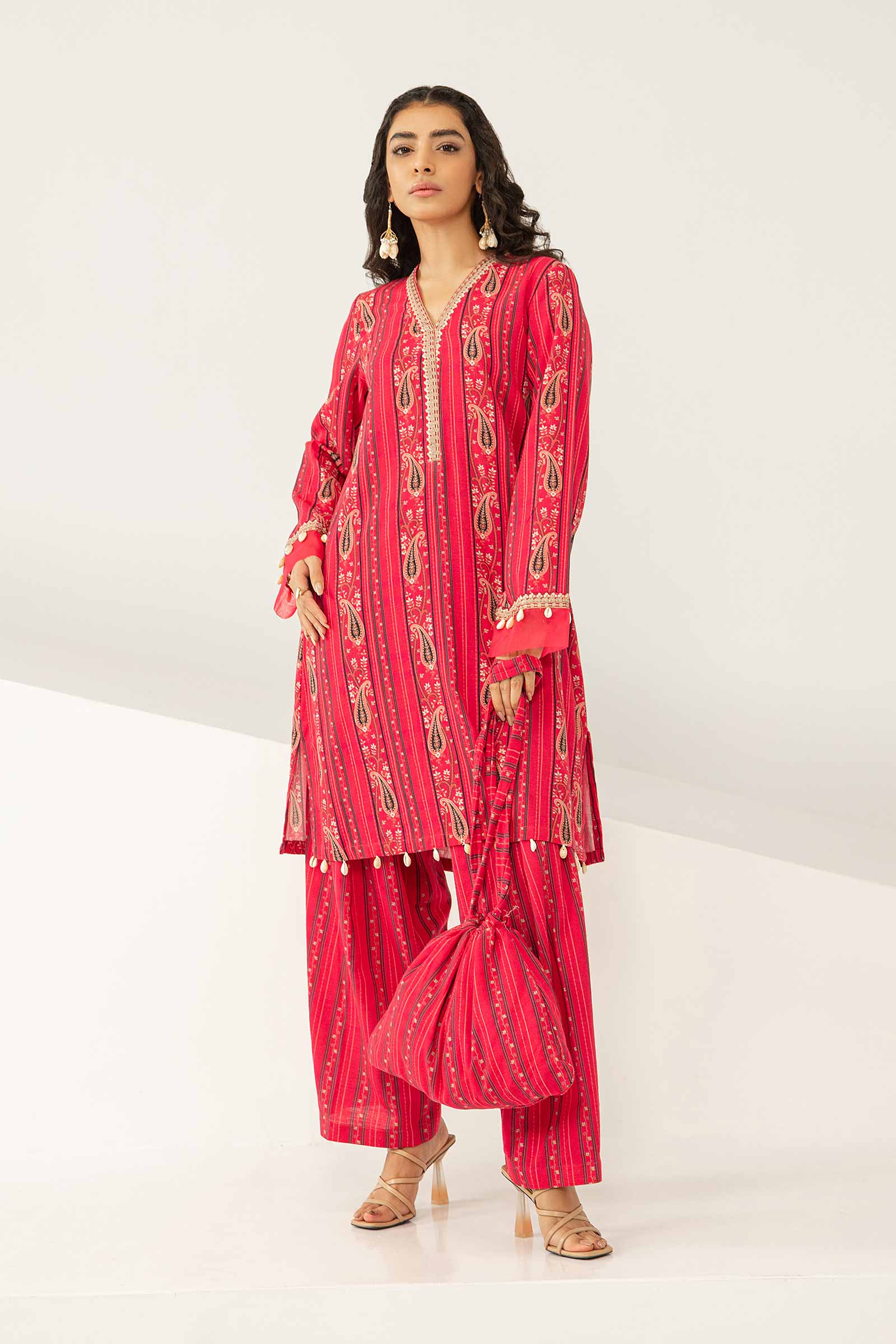 2 Piece - Khaddar Suit | MB-US23-206-A - Image 8