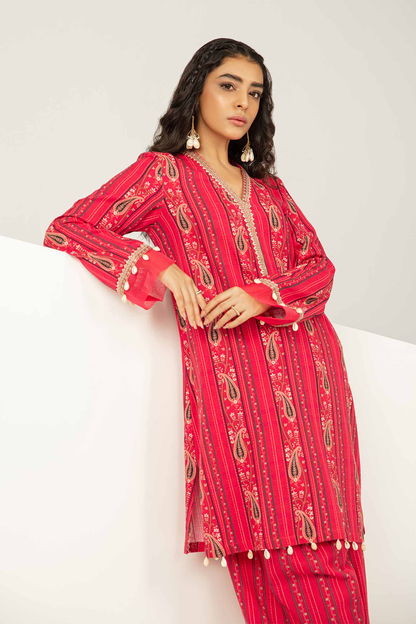 2 Piece - Khaddar Suit | MB-US23-206-A - Image 9