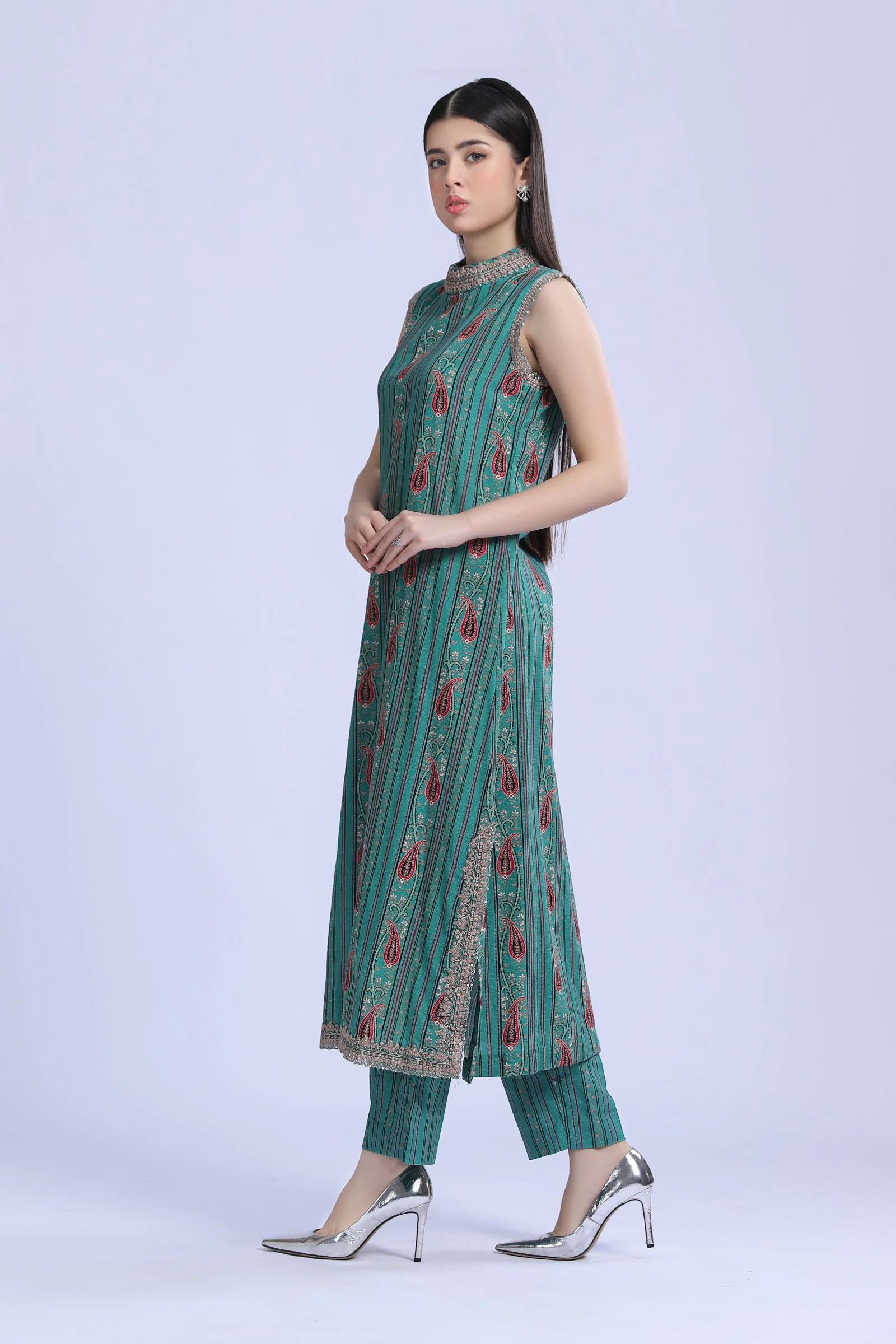 2 Piece - Khaddar Suit | MB-US23-206-B - Image 11