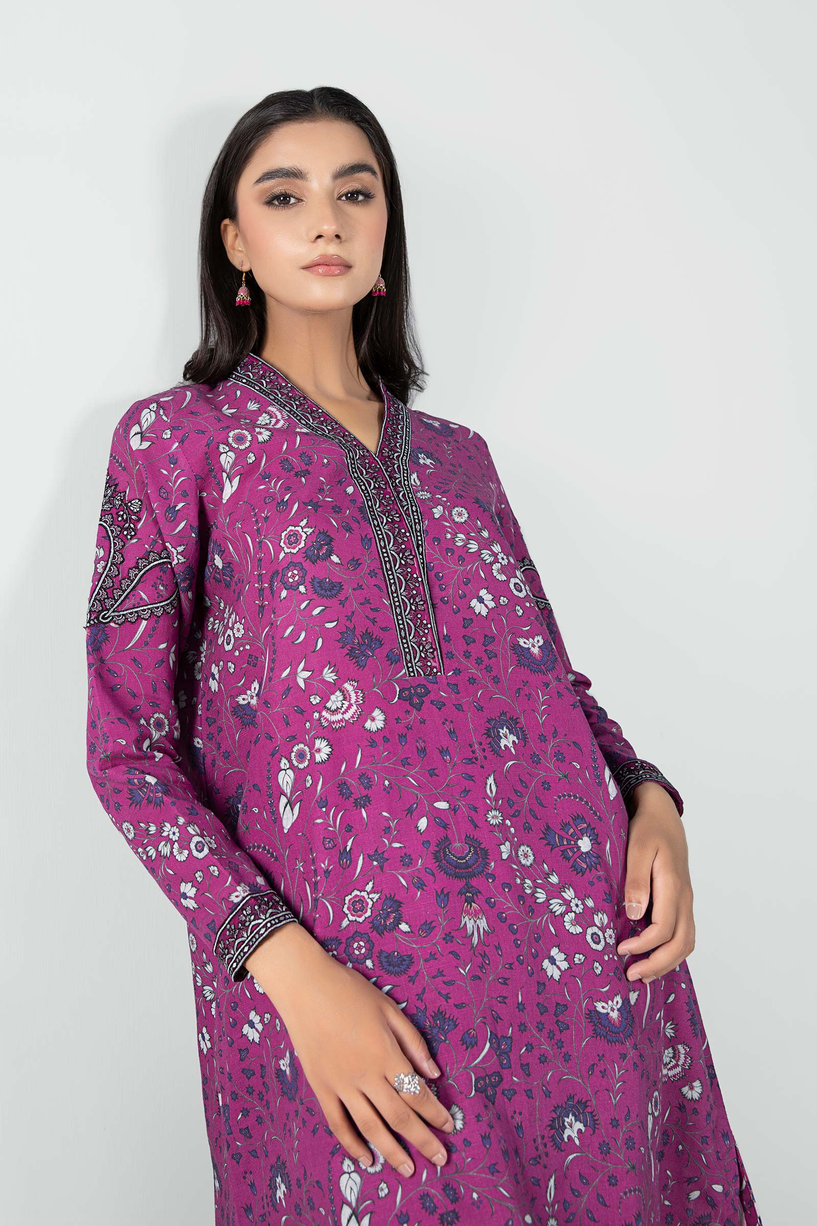 3 Piece - Khaddar Suit | MB-US23-209-A - Image 3